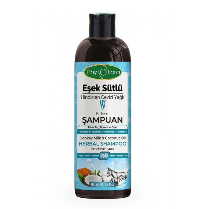 Eşek Sütlü Hindistan Cevizi Yağlı Bitkisel Şampuan