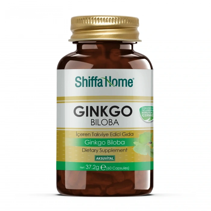 Shiffa Home Ginkgo Biloba Kapsül 60 Adet - Mabet Ağacı Yaprak Ekstresi