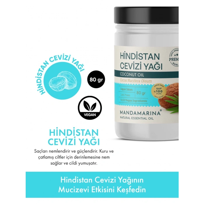 Hindistan Cevizi Yağı 80 Ml