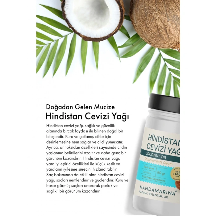 Hindistan Cevizi Yağı 80 Ml