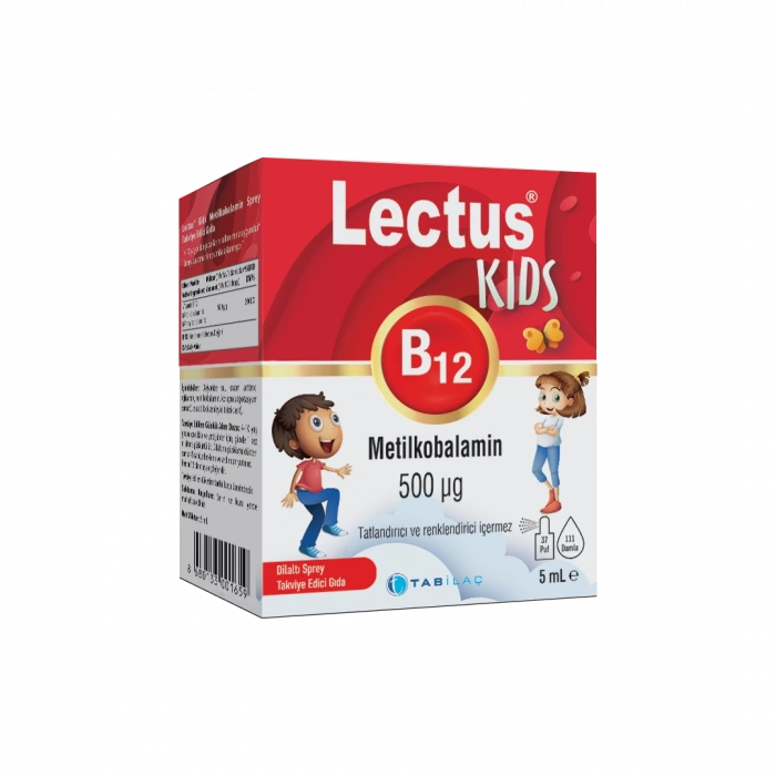 Lectus Kids B12 Metilkobalamin Dilaltı Sprey 5 Ml