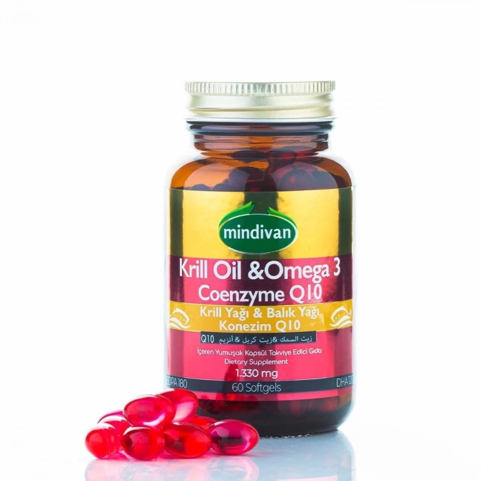 Krill Oil & Omega 3 & Coenzyme Q10 500 Mg 60 Kapsül