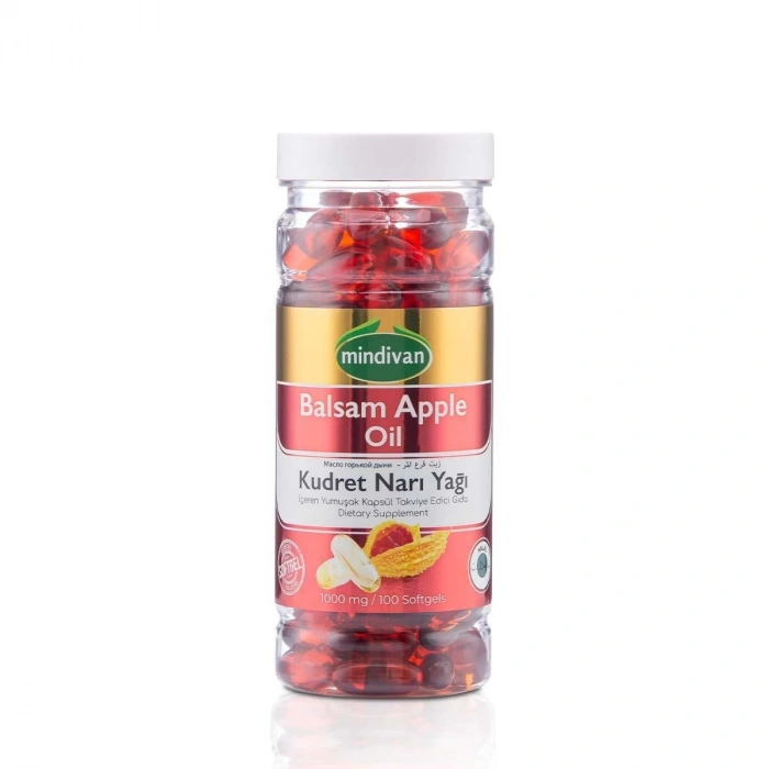 Mindivan Kudret Narı Yağı Softjel Kapsül - 1000 Mg Yüksek Doz (100 Adet)