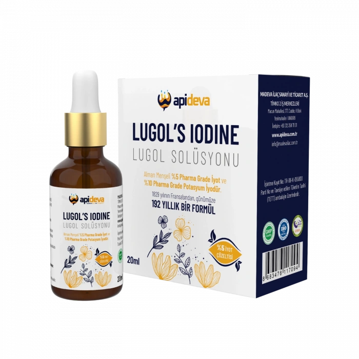 Lugol Solüsyonu %5 (İyot) 20 Ml Gimdes Sertifikalı