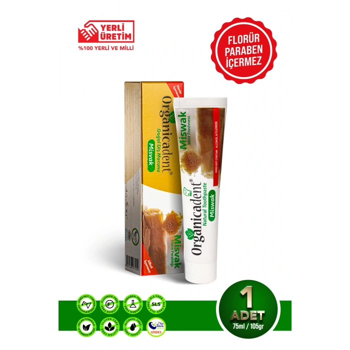Organicadent Misvaklı Doğal Diş Macunu 75 Ml