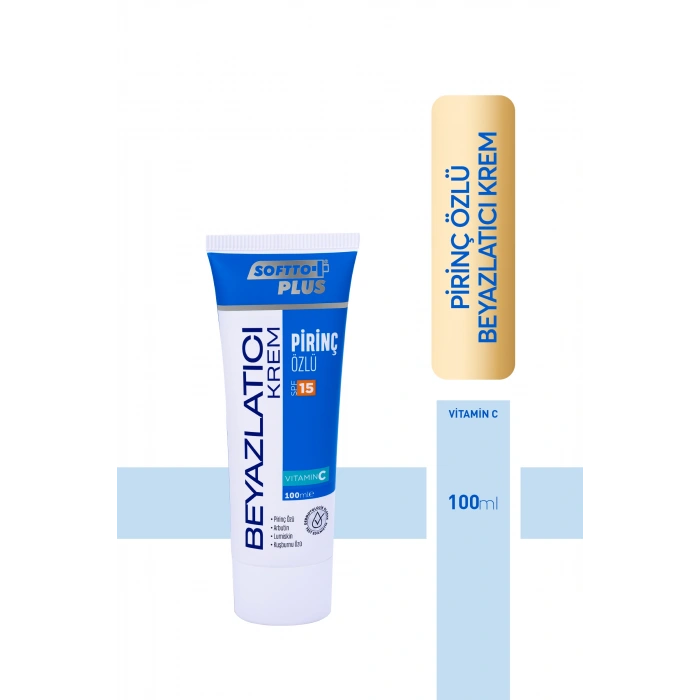 Softto Plus Pirinç Özlü Beyazlatıcı Vücut Kremi 100 Ml