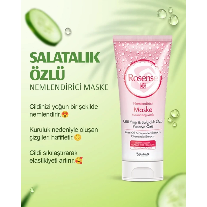 Rosense Nemlendirici Maske100 Ml