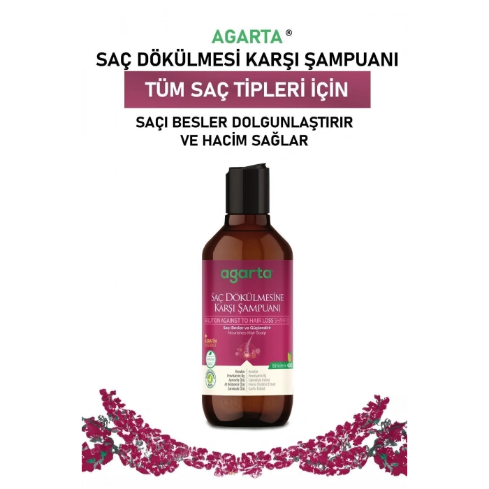 Saç Dökülmesine Karşı Bitkisel Tuzsuz Şampuan 400 ml