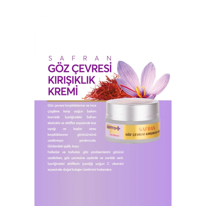 Softto Plus Safran Göz Çevresi Kırışıklık Kremi 20 Ml