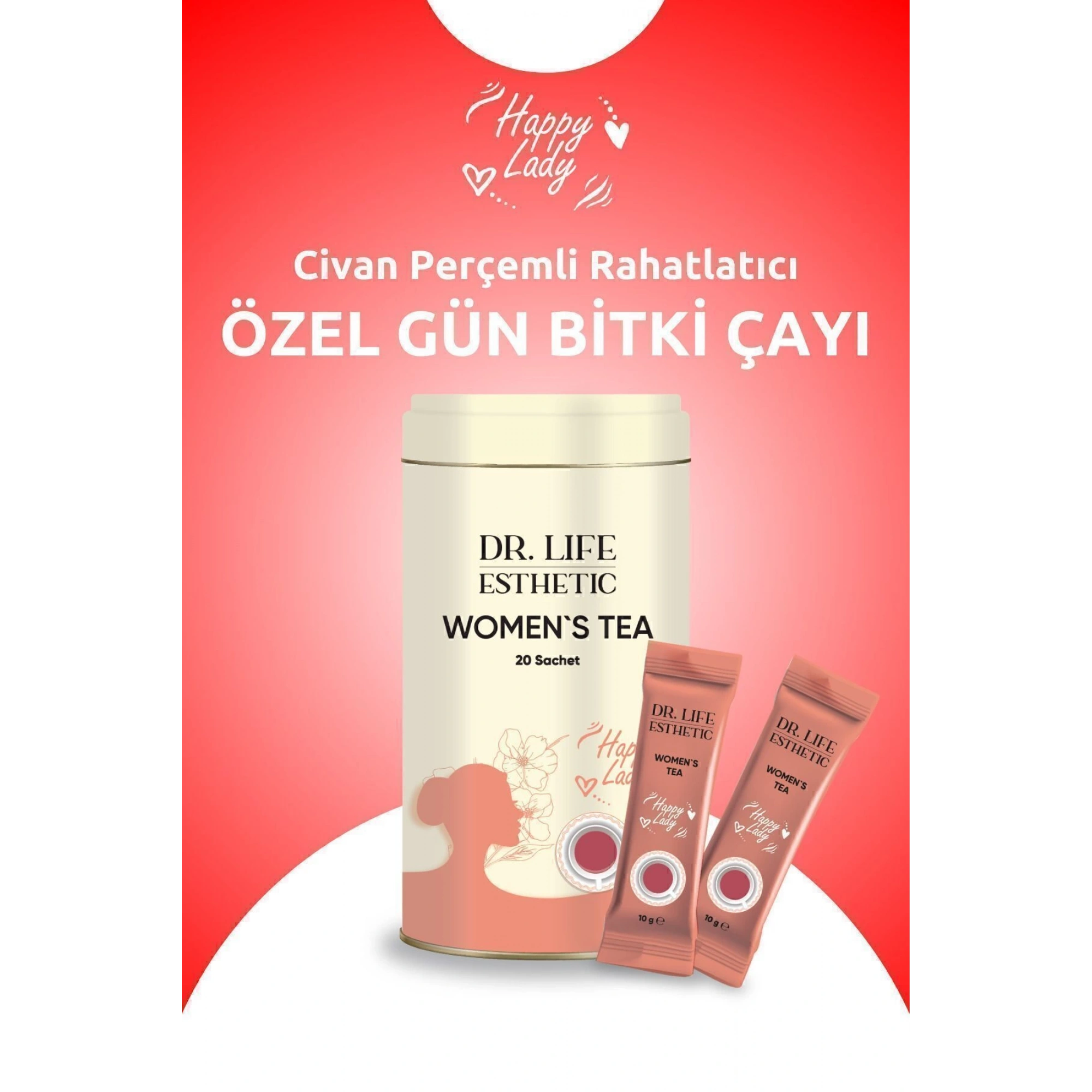 Happy Lady Civan Perçemli Rahatlatıcı Özel Gün Bitki Çayı