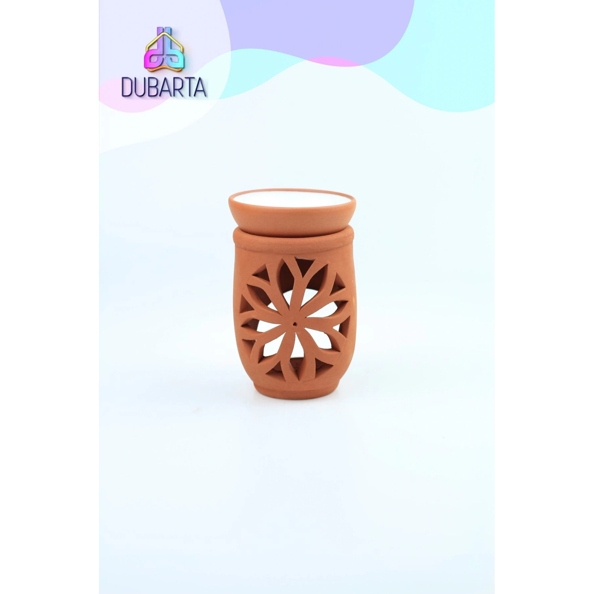 El Yapımı Lotus Toprak Buhurdanlık