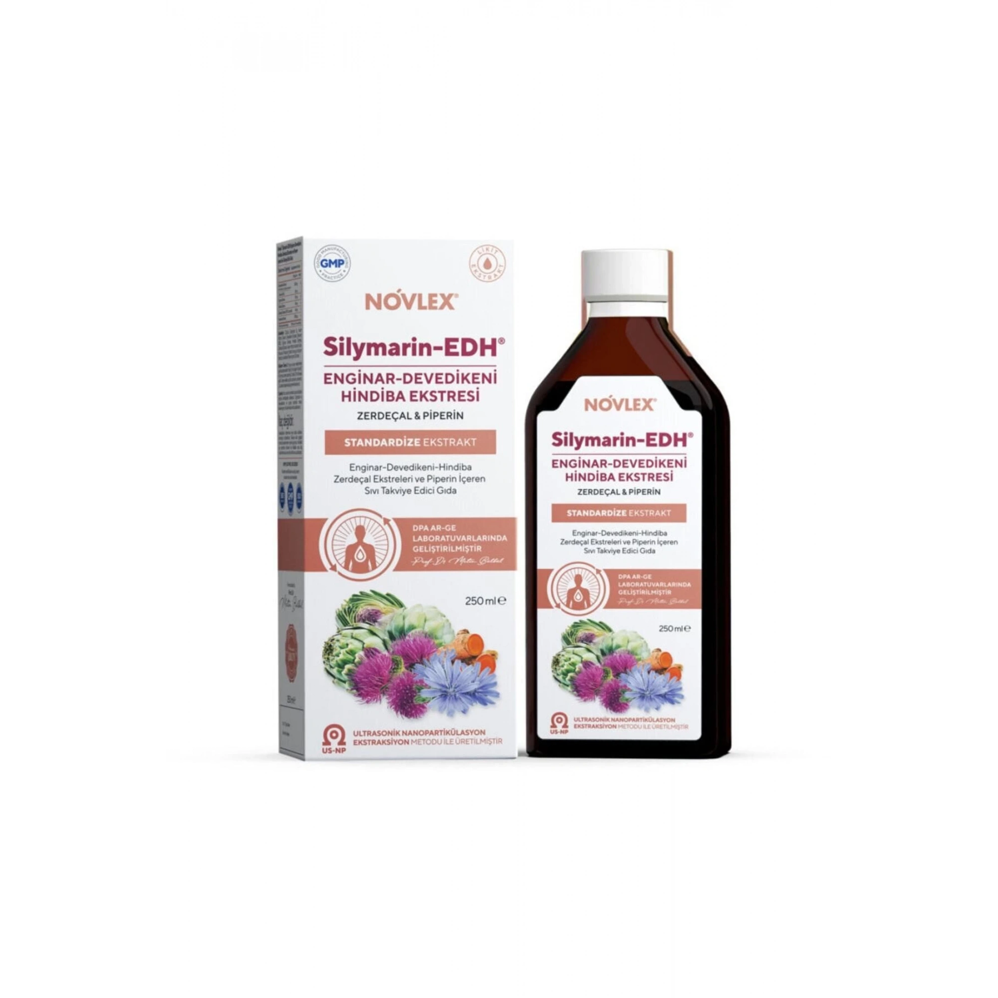 Silymarin-EDH Enginar, Devedikeni, Hindiba, Zerdeçal ve Piperin Ekstraktı 250 Ml