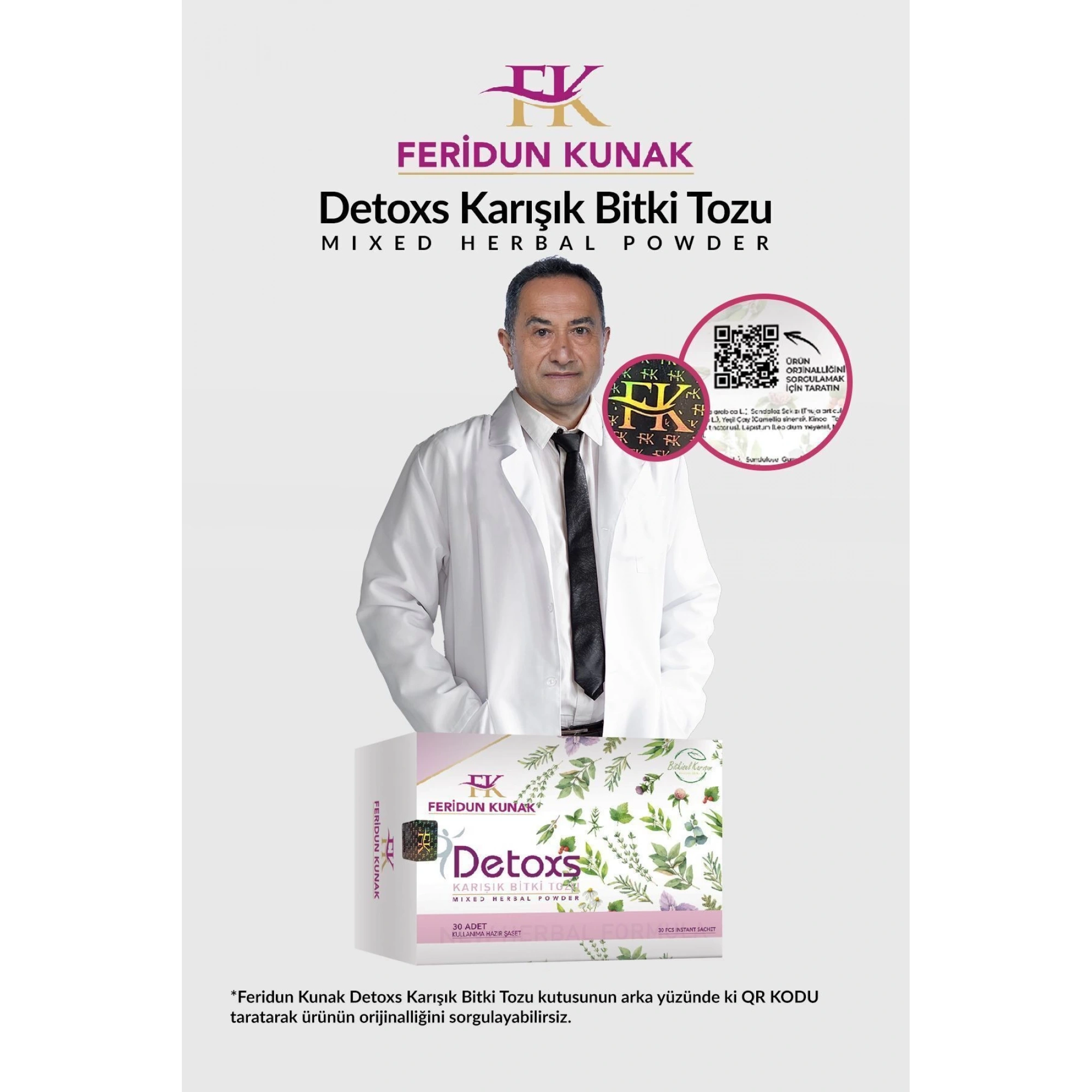 Feridun Kunak Karışık Bitki Detox Çayı 30 Adet