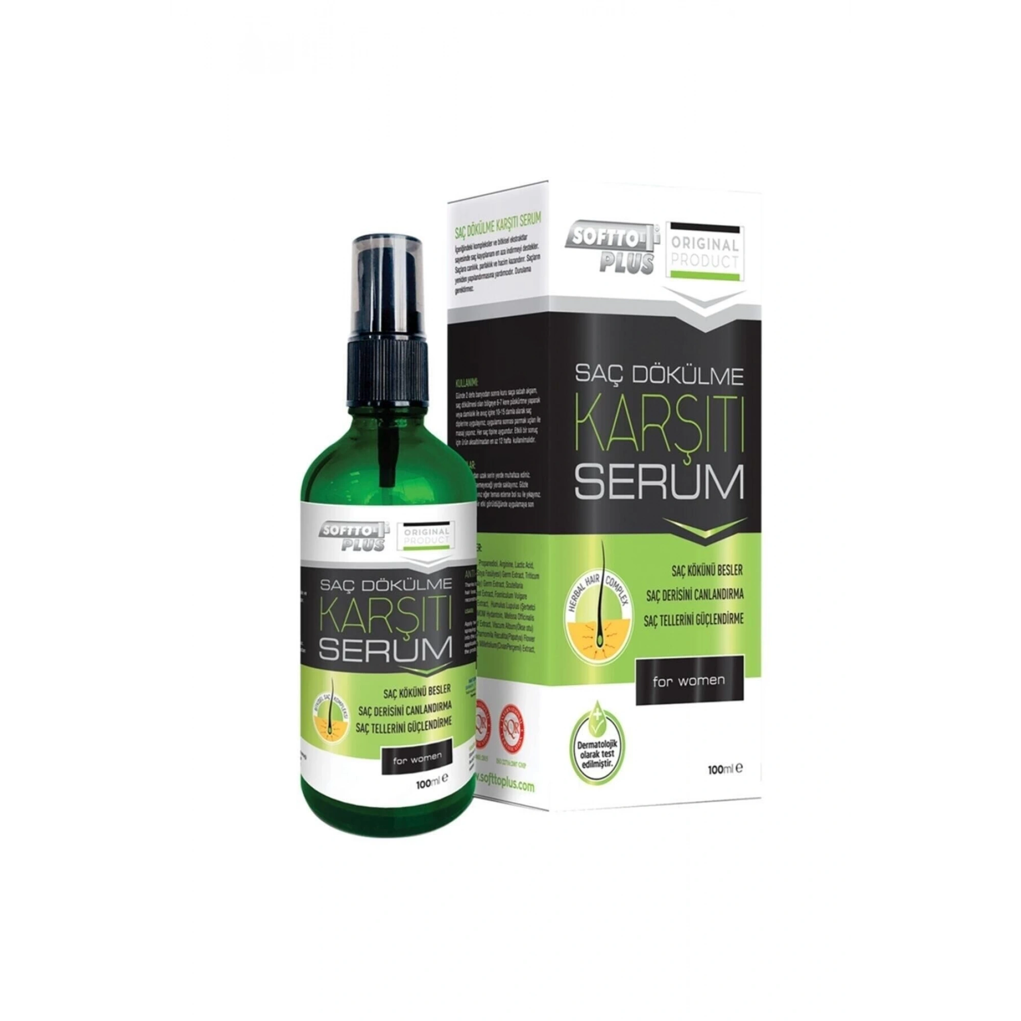 Softto Plus Kadınlar İçin Saç Dökülme Karşıtı Serum 100 Ml