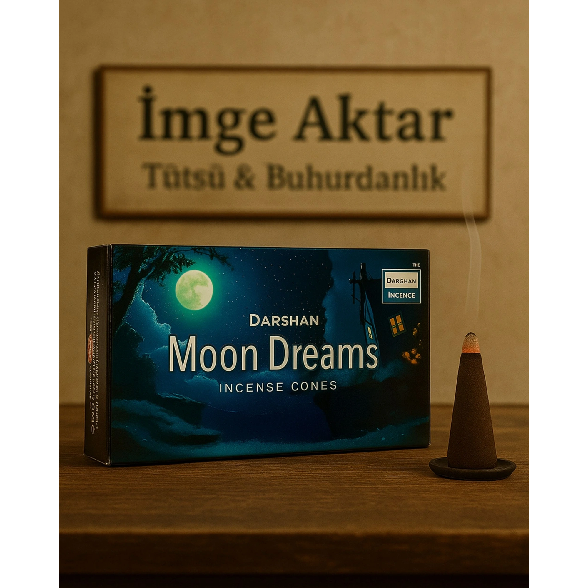 Darshan Moon Dreams (Ay Rüyası) Konik Tütsü (10 Adet) - Gece Sakinliği