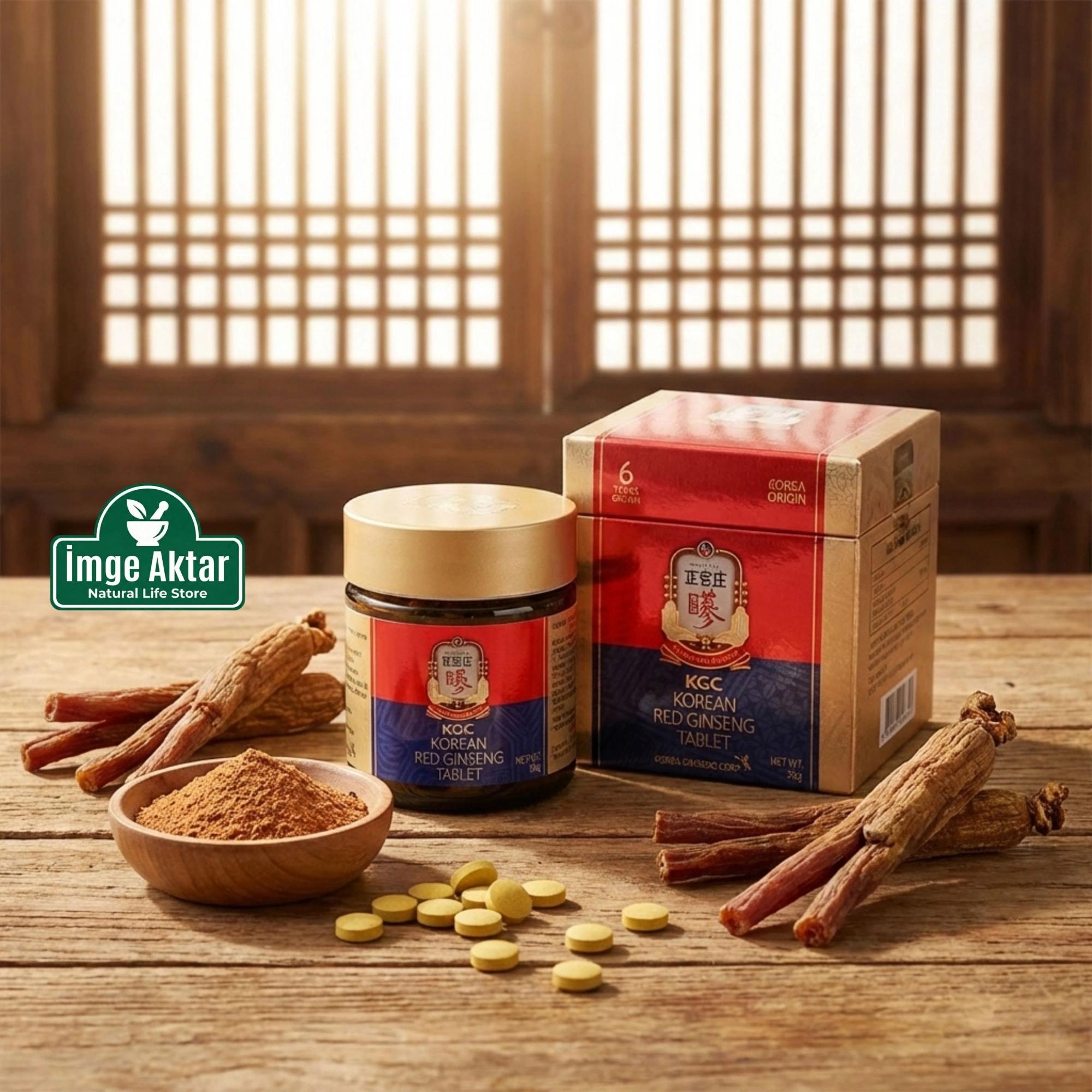 KGC Kırmızı Kore Ginseng 300 mg 120 Tablet - 6 Yıllık Kök