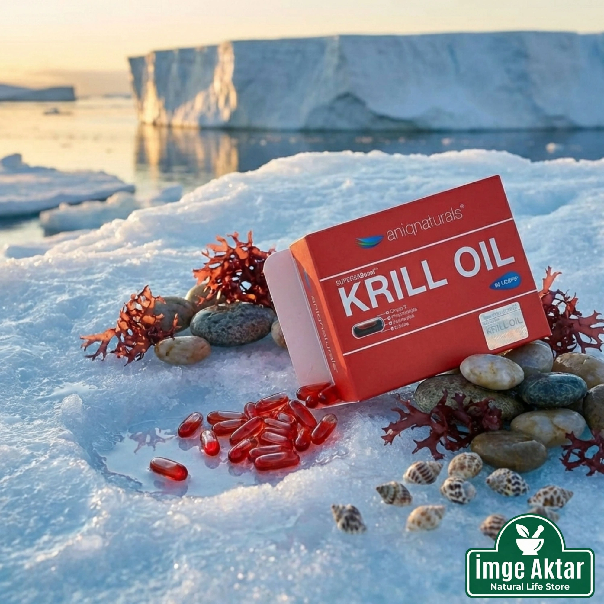 Aniqnaturals Superba Boost Krill Oil 30 Licaps - Yüksek Fosfolipit İçeren Omega 3