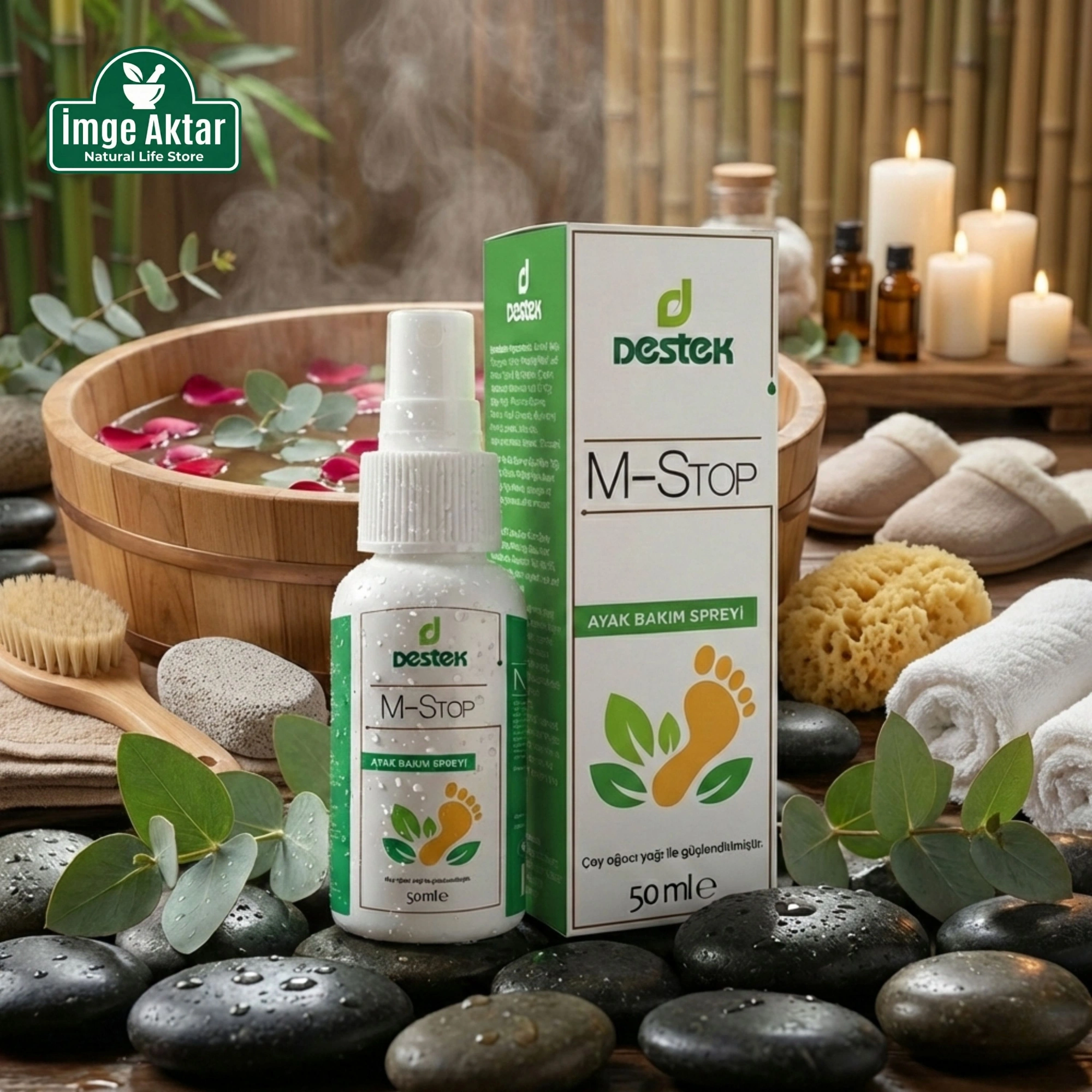 Destek M-Stop Ayak Bakım Spreyi 50 ml - Hijyen ve Koku Karşıtı