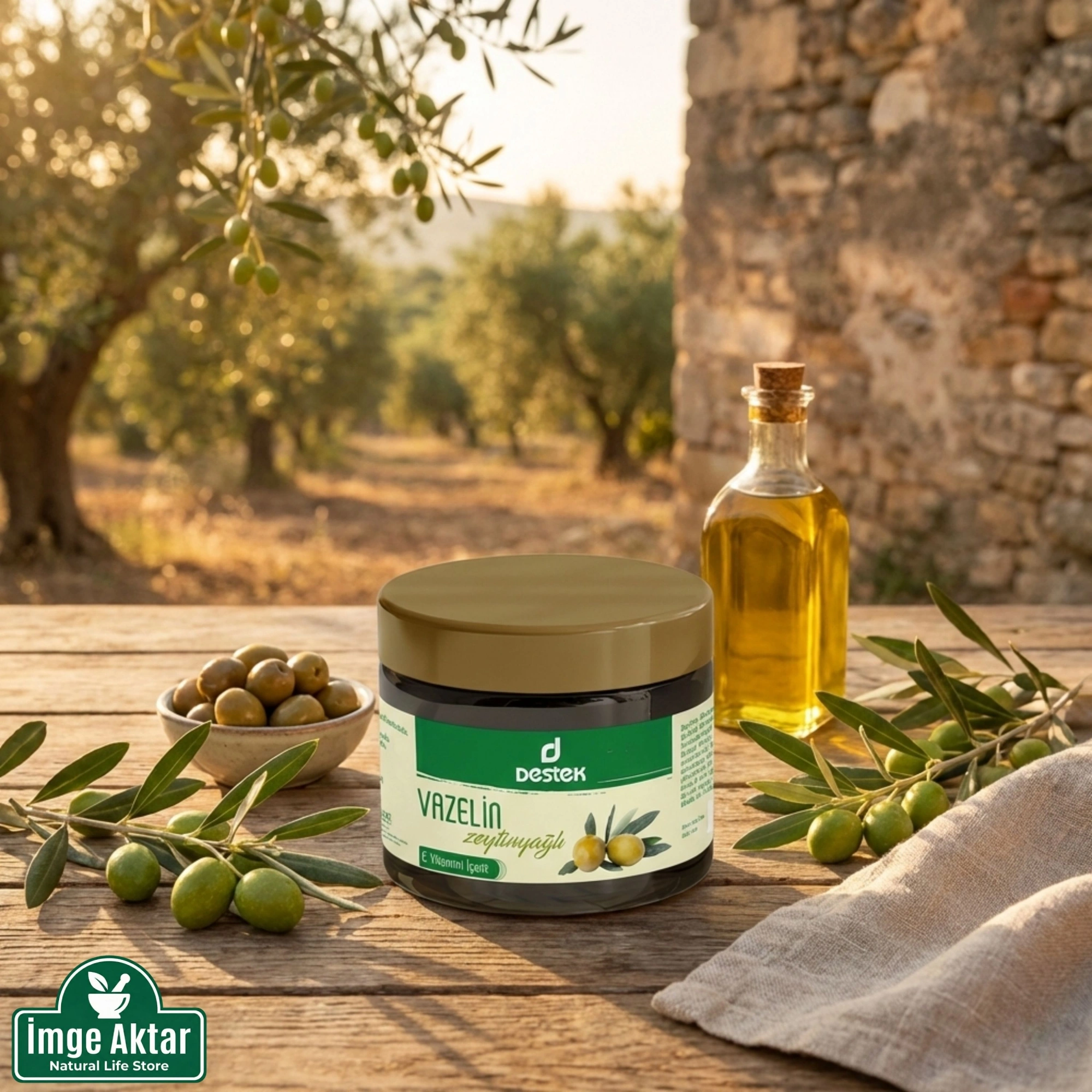 Destek Vazelin Zeytinyağlı 140 Ml - Besleyici ve Nemlendirici Bakım