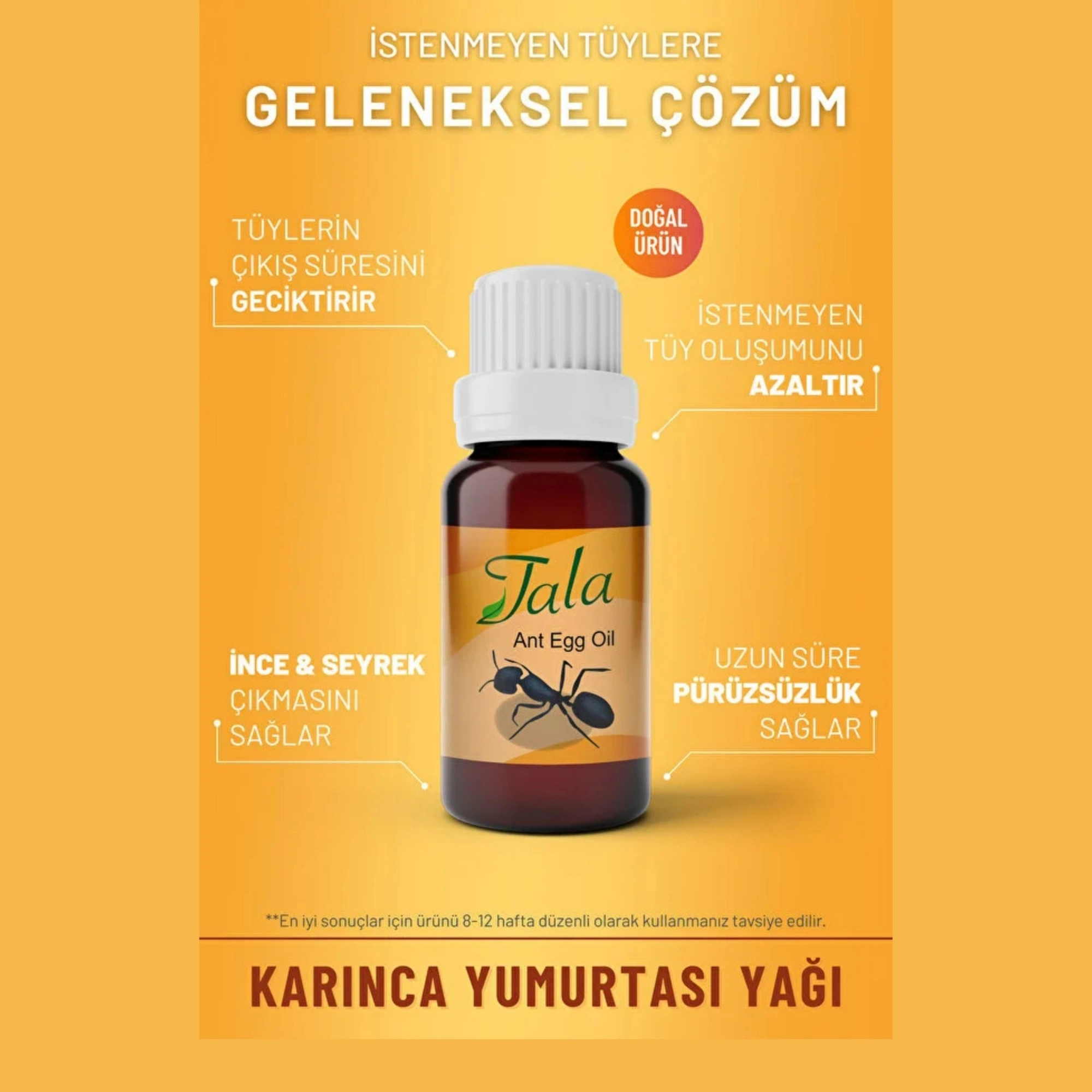 Tala Karınca Yumurtası Yağı Tüy Azaltıcı Tüy İnceltici Tüy Dökücü 20 Ml