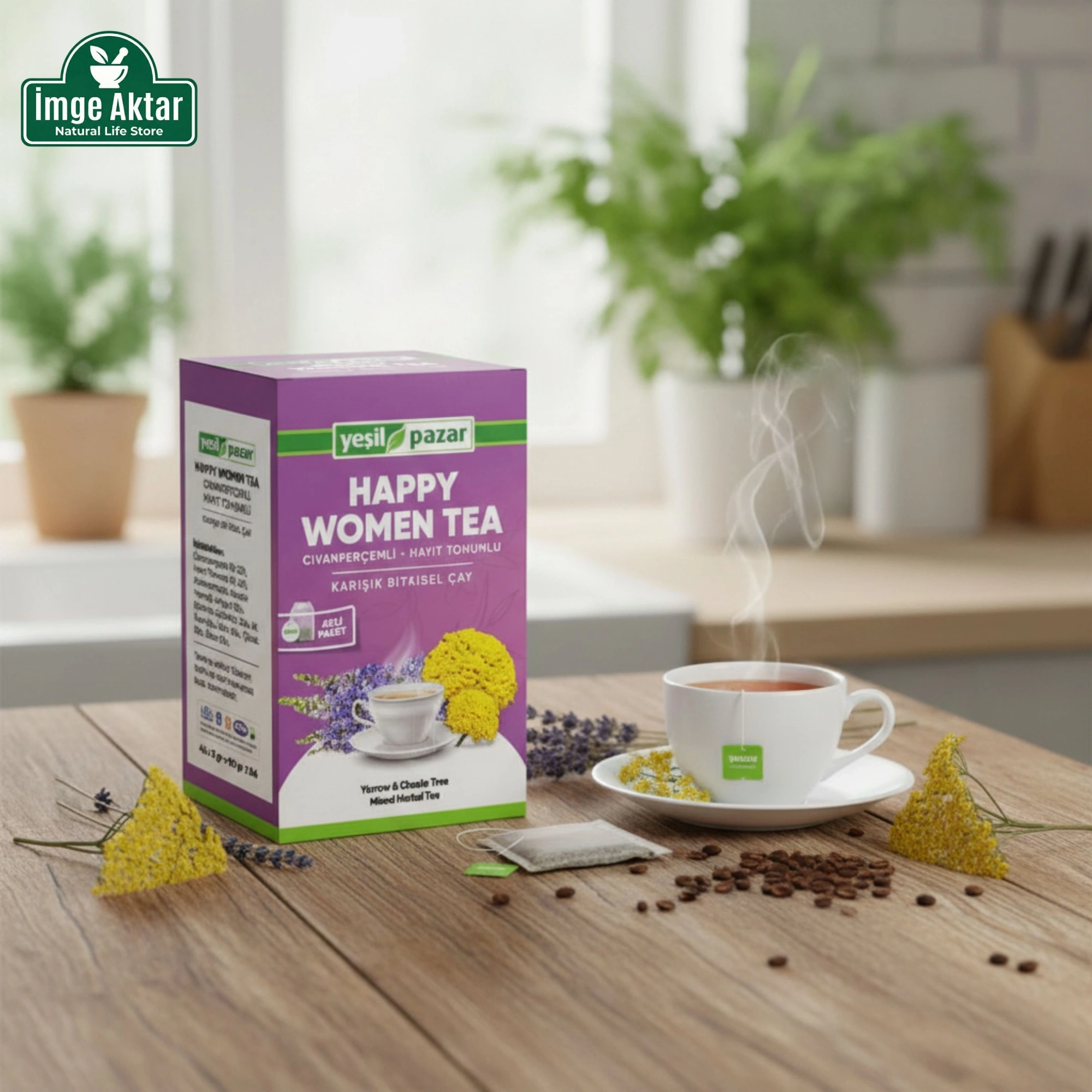 Civan Perçemli Hayıt Tohumlu Happy Women Tea 45 Poşet Çay