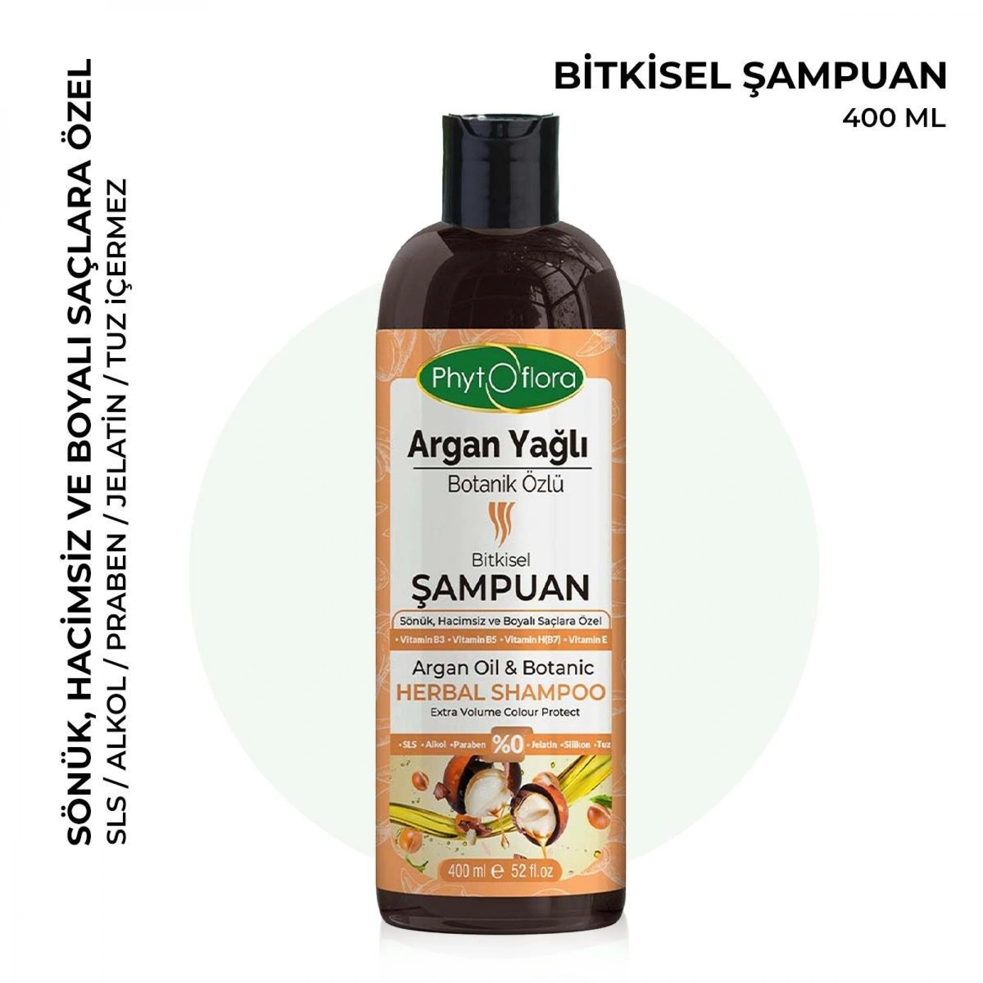 Phytoflora Argan Yağlı ve Botanik Özlü Bitkisel Şampuan 400 Ml