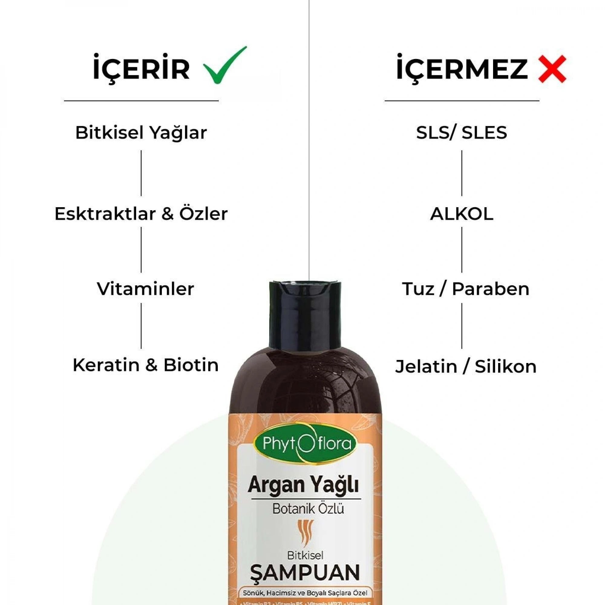 Phytoflora Argan Yağlı ve Botanik Özlü Bitkisel Şampuan 400 Ml