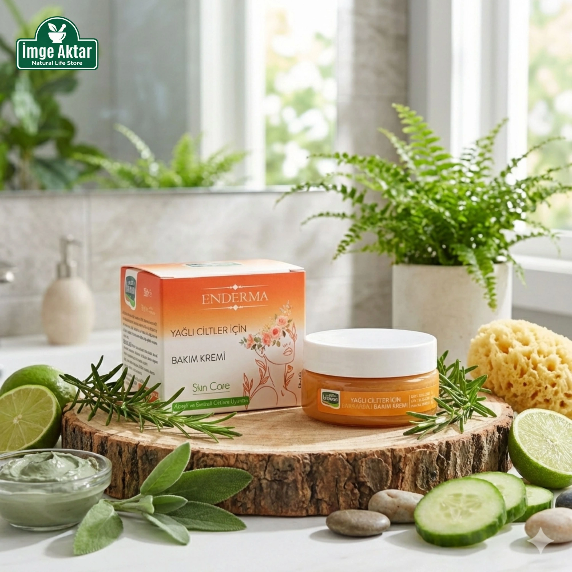 Enderma Yağlı Ciltler için Bakım Kremi - Sebum Dengeleyici 50 Ml