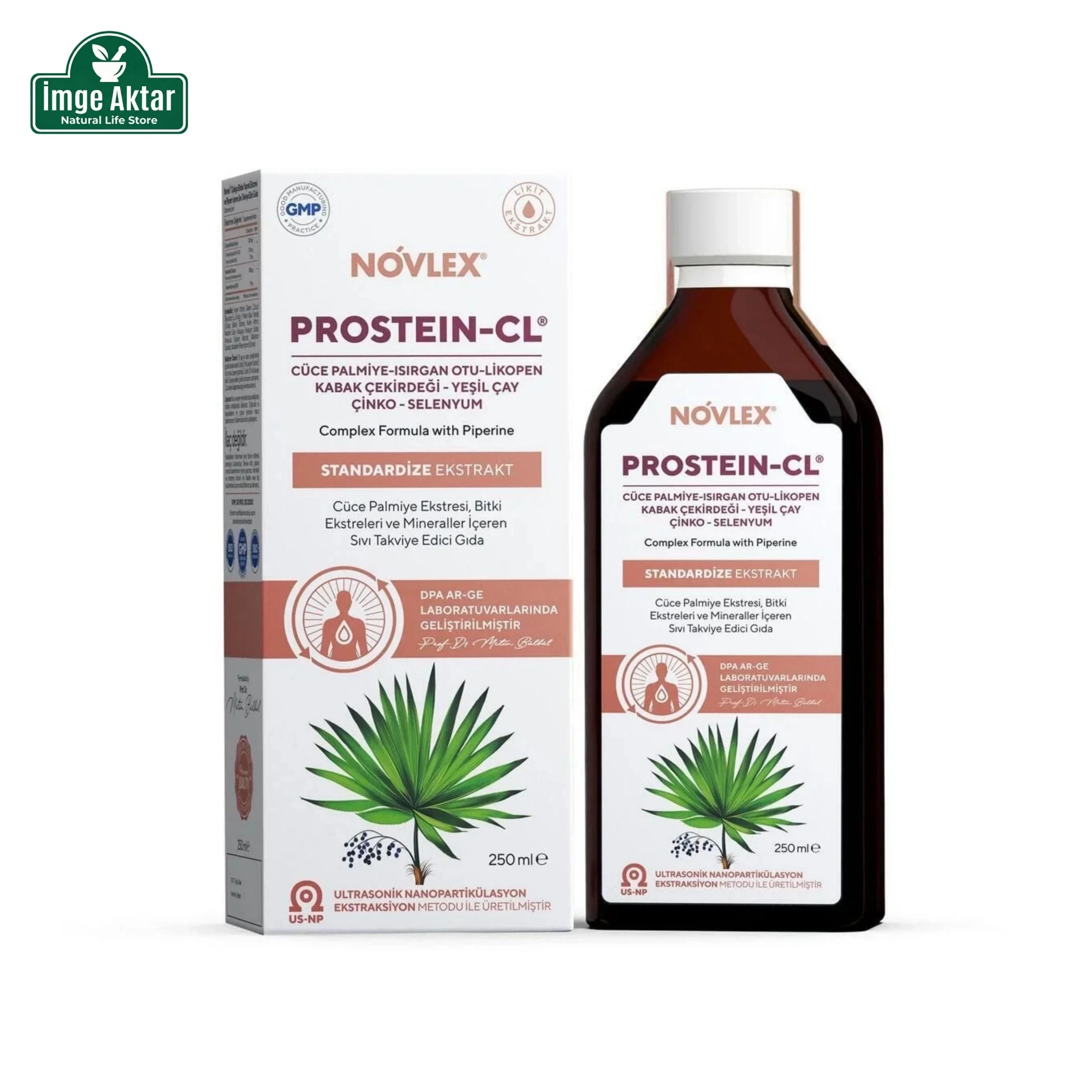 Novlex Prostein-CL Cüce Palmiye, Yeşil Çay, Isırgan ve Bal Kabağı Ekstraktı 250 Ml