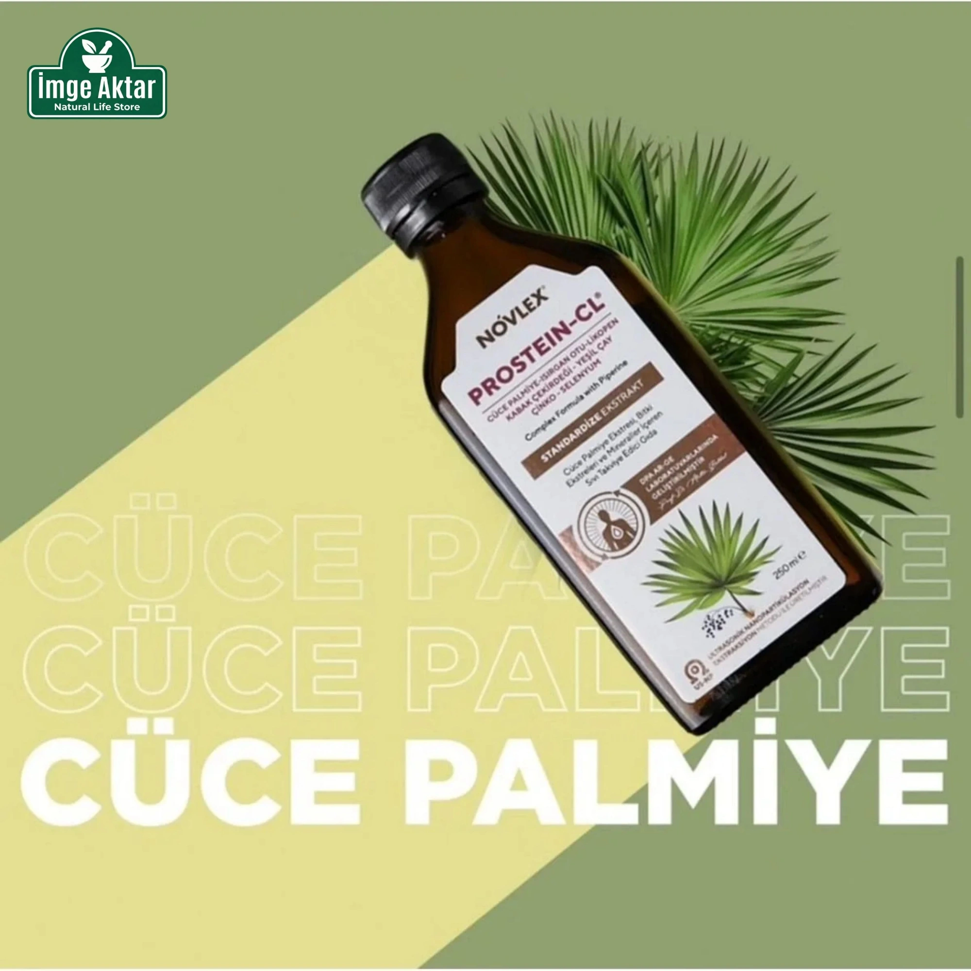 Novlex Prostein-CL Cüce Palmiye, Yeşil Çay, Isırgan ve Bal Kabağı Ekstraktı 250 Ml