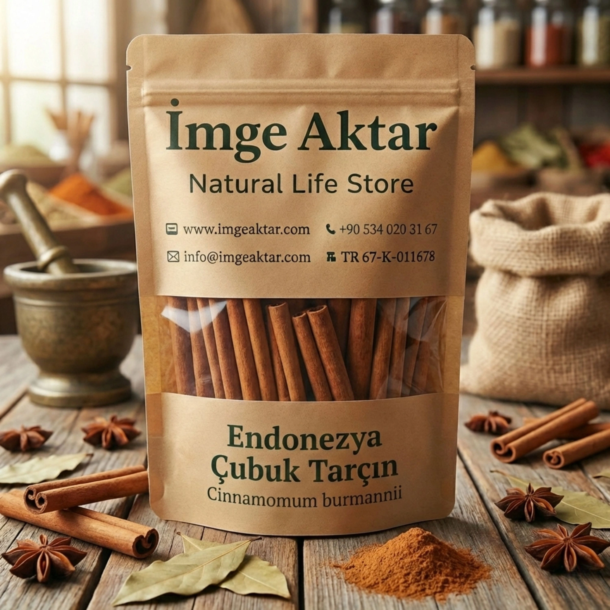 Endonezya Çubuk Tarçın Yoğun Aromalı 50g