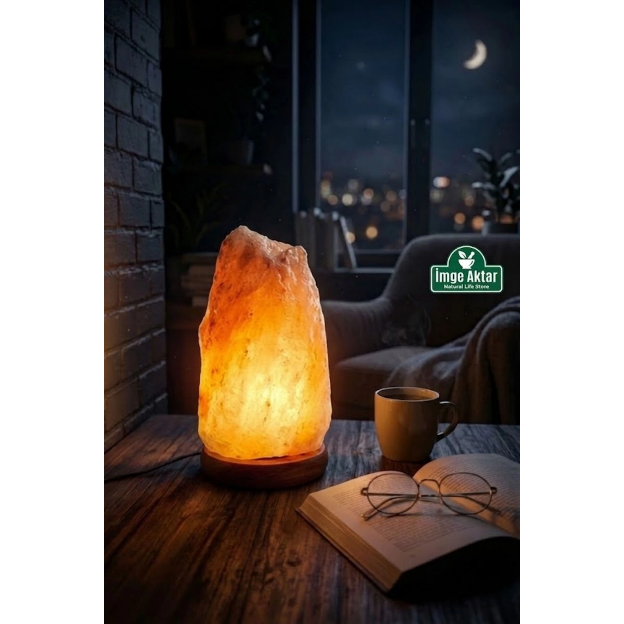 Himalaya Tuz Lambası 3-4 Kg Doğal Kristal Kaya Tuzu