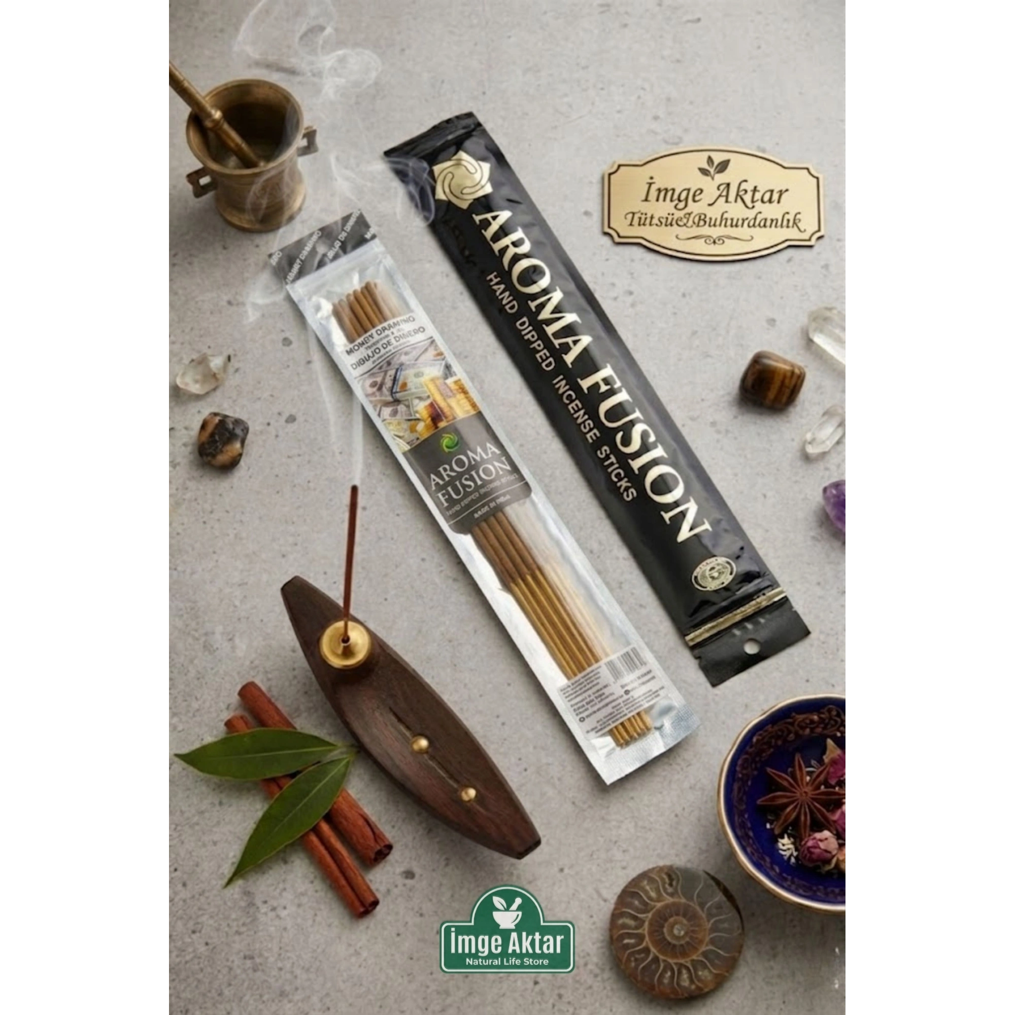 Darshan Aroma Fusion Money Drawing (Para Çekme) El Yapımı 15 Adet Çubuk Tütsü 28 cm