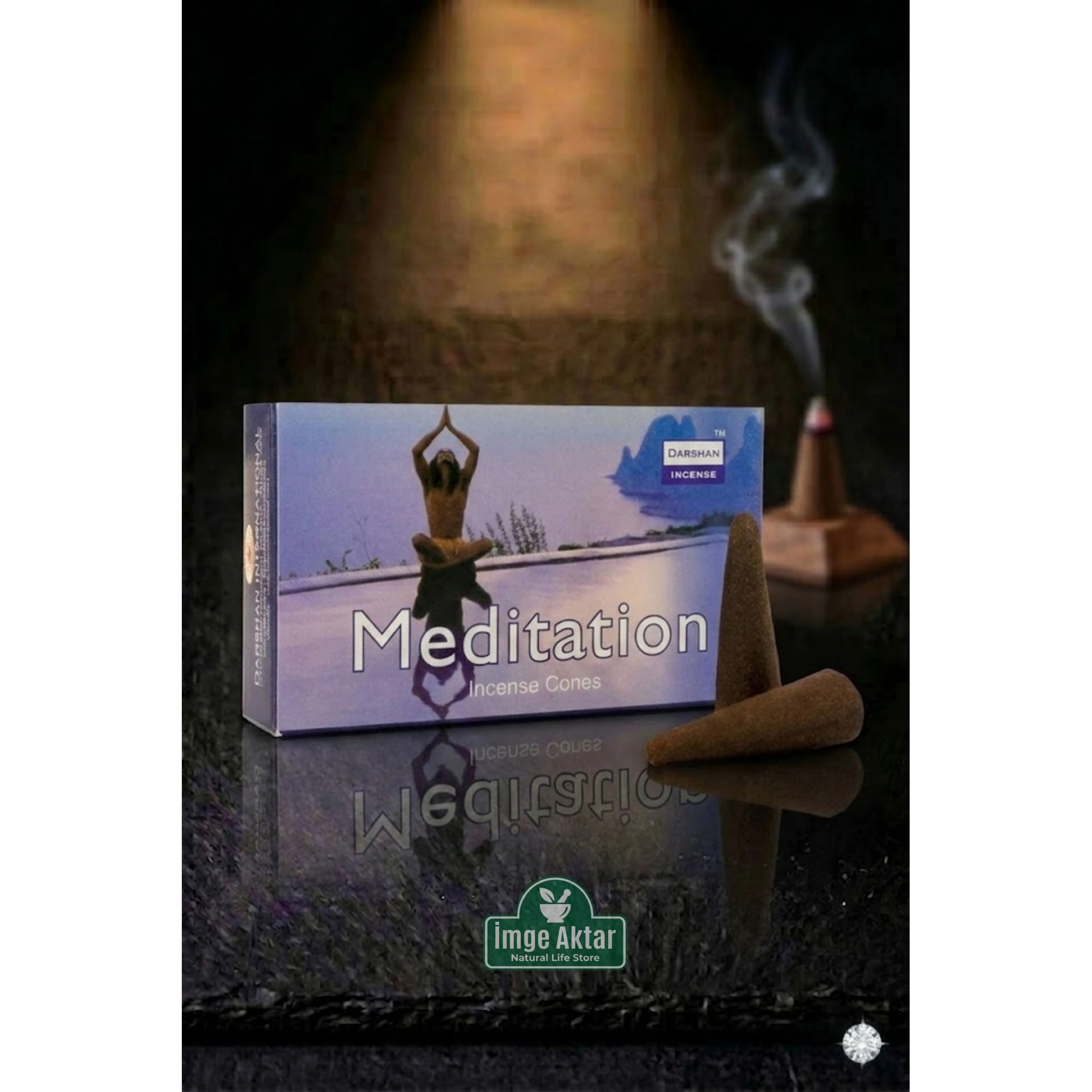 Darshan Meditasyon (Meditation) Konik Tütsü 10 Adet - Odaklanma ve Huzur