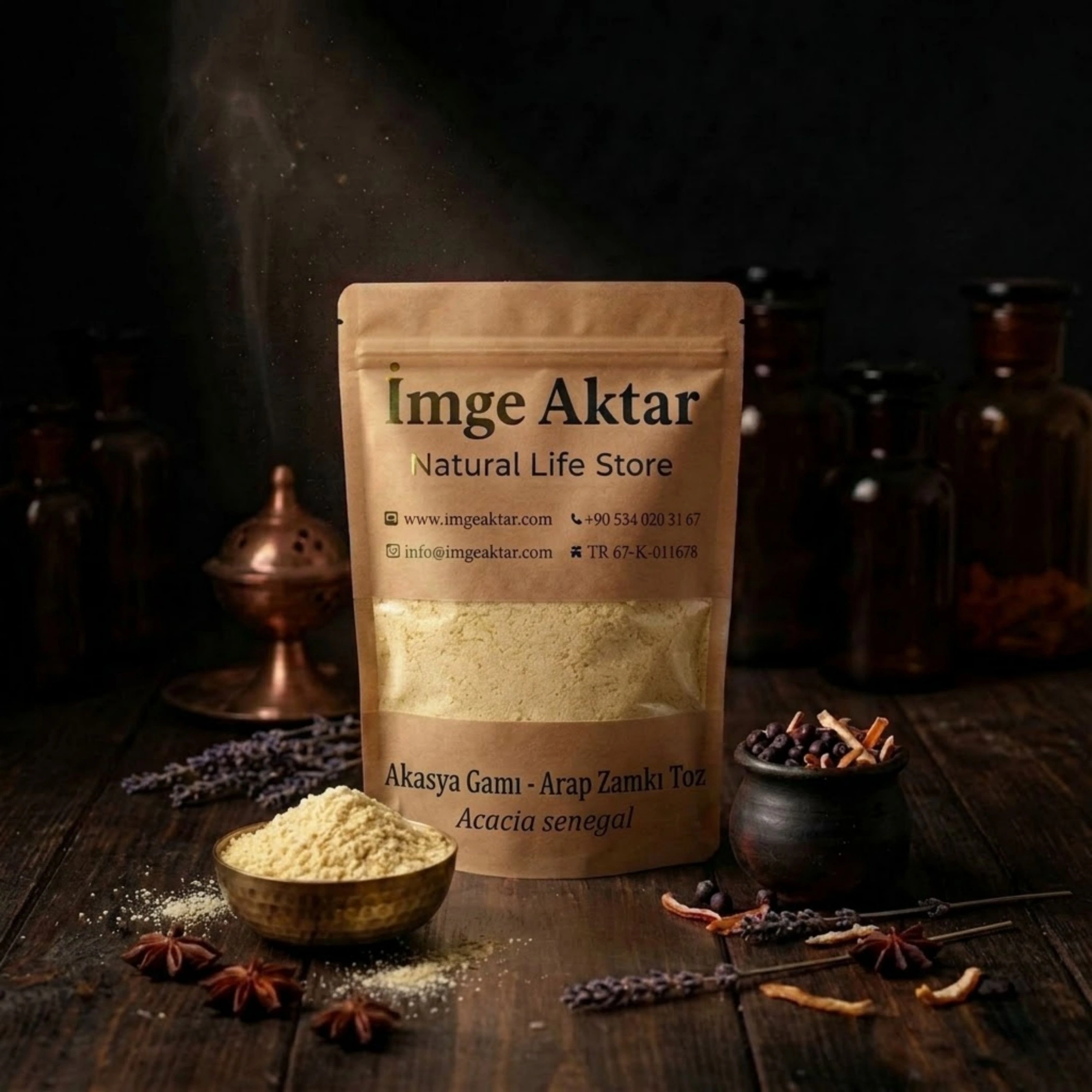 Akasya Gamı - Arap Zamkı Toz 100g