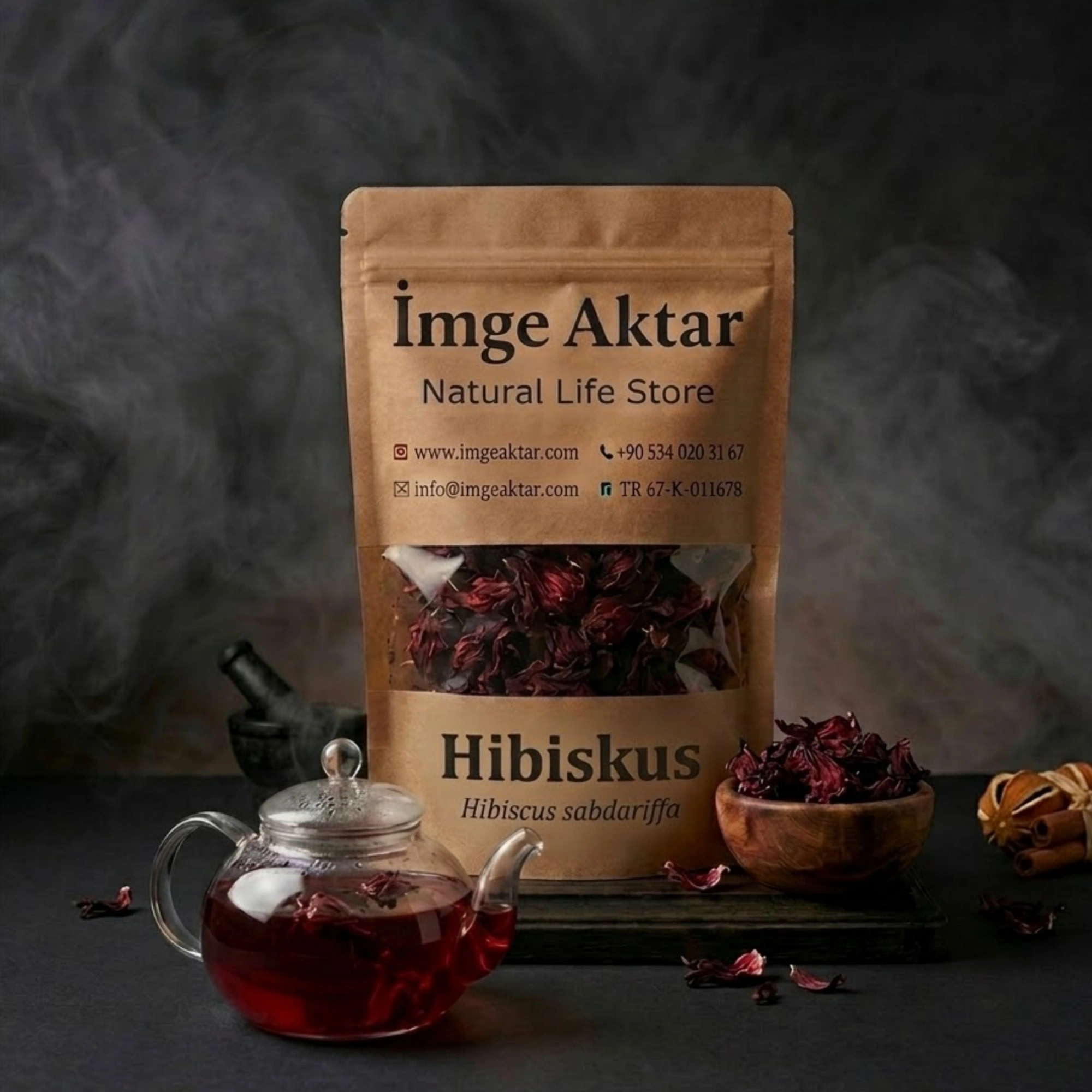 Hibiskus - Mekke Gülü - Nar Çiçeği - Bamya Çiçeği 50g