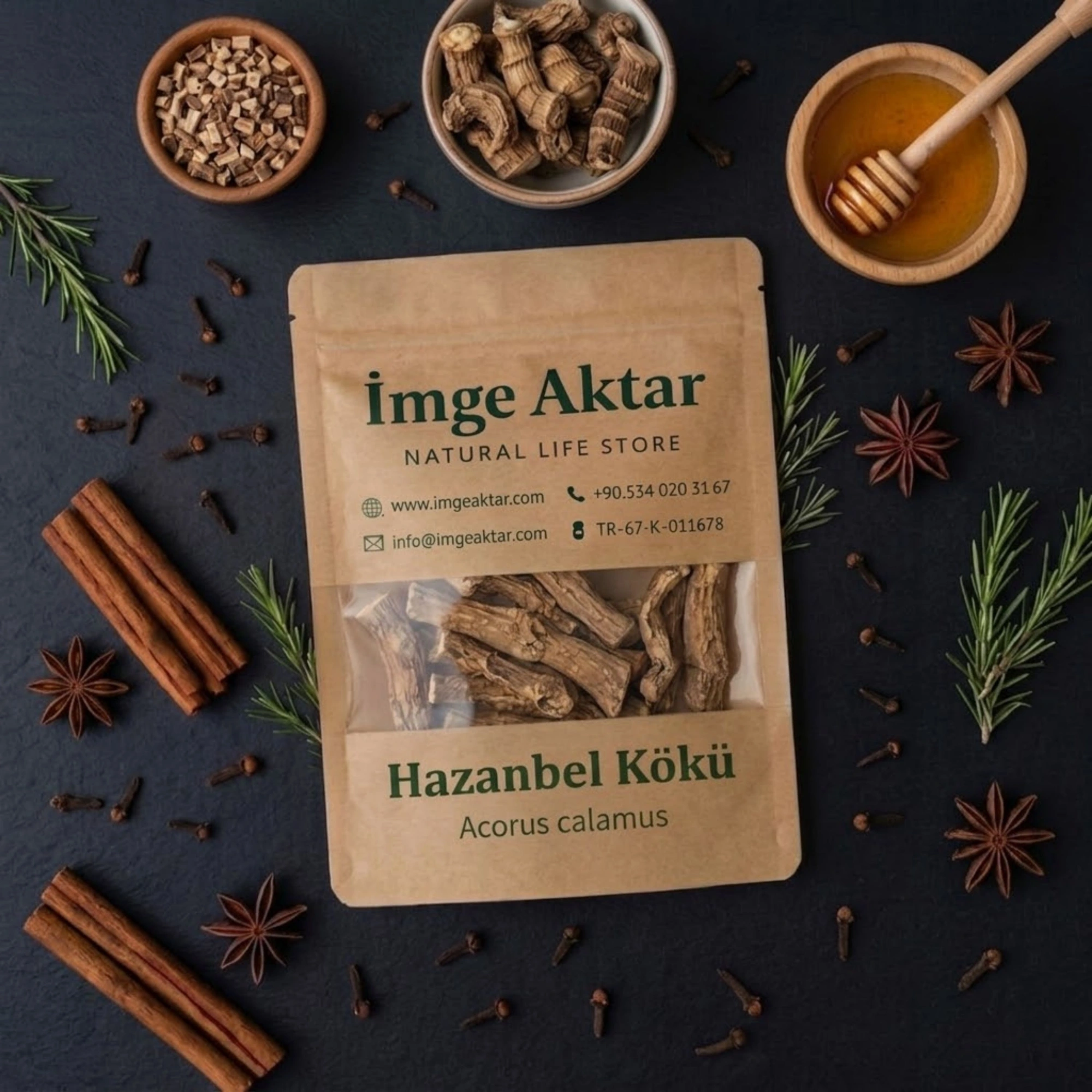 Hazanbel Kökü - Eğir Kökü 50g