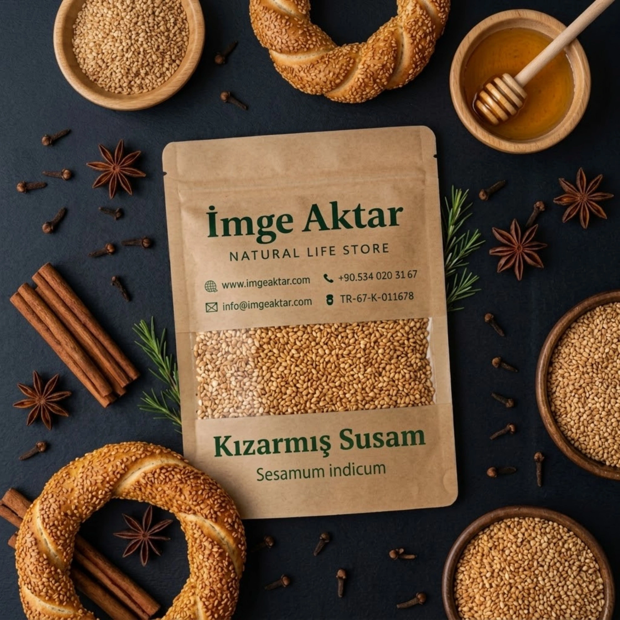 Simitlik Susam Kavrulmuş Susam 100g