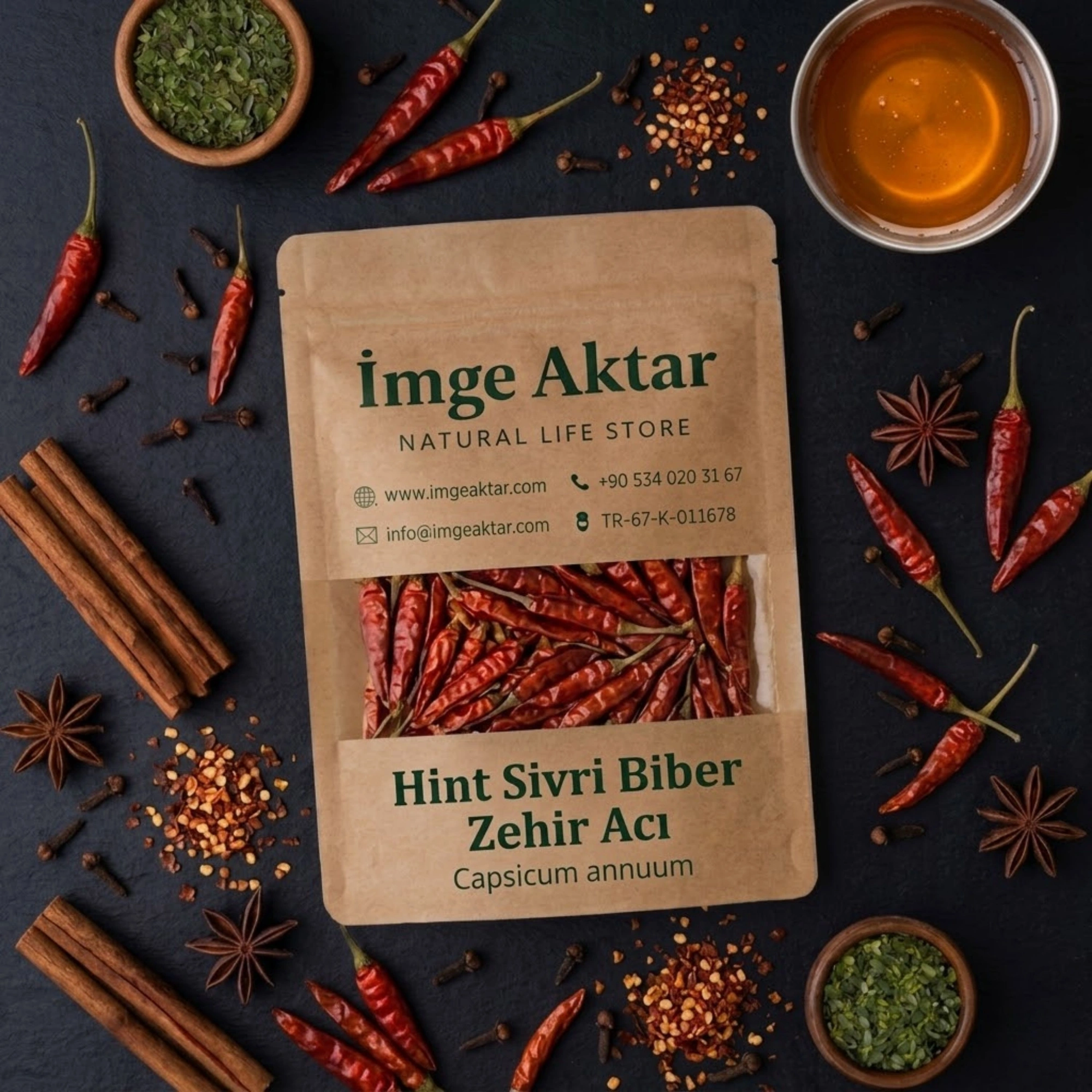 Hint Zehir Acı Sivri Biber 50g