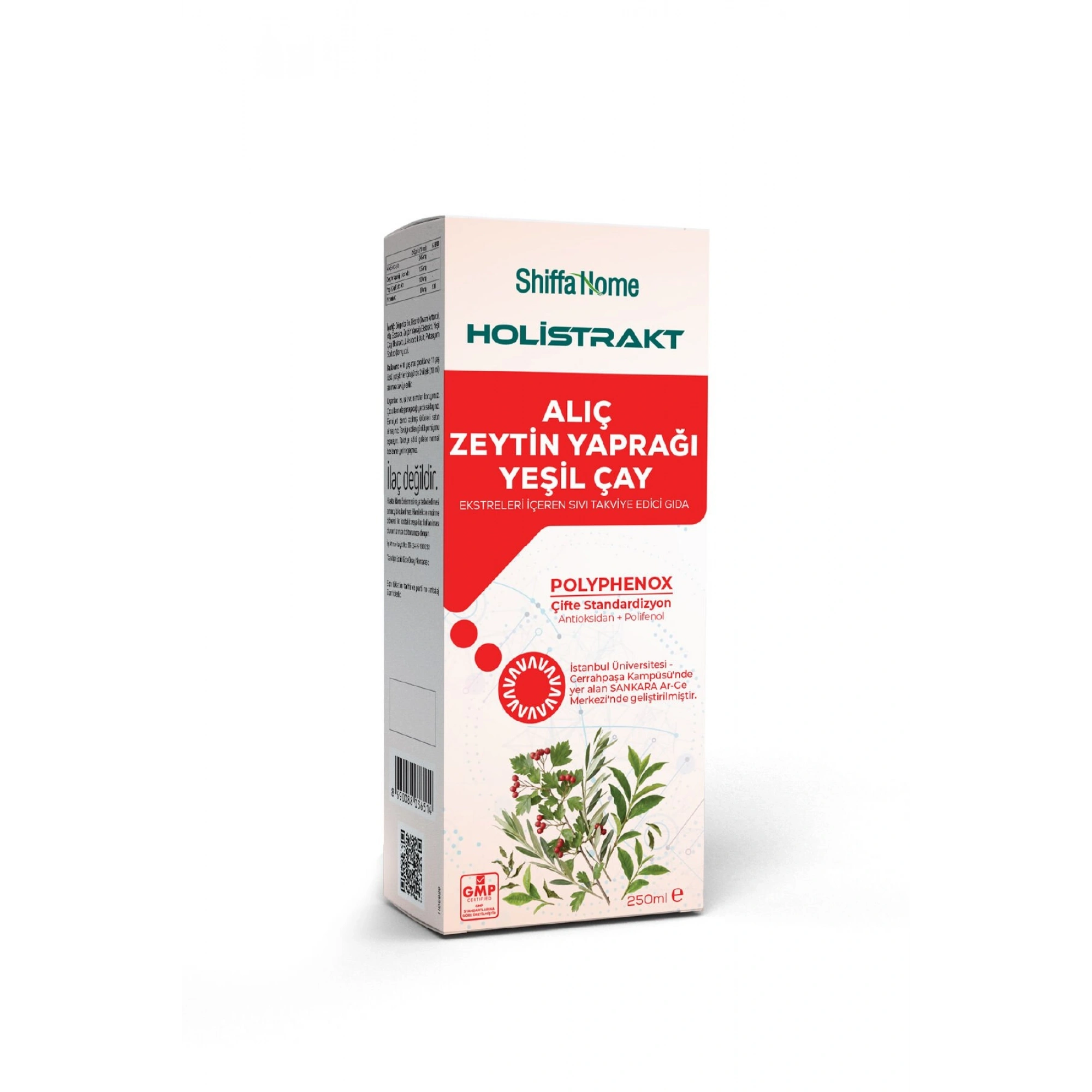 Shiffa Home Alıç, Zeytin Yaprağı ve Yeşil Çay İçeren Sıvı Ekstrakt 250 ML