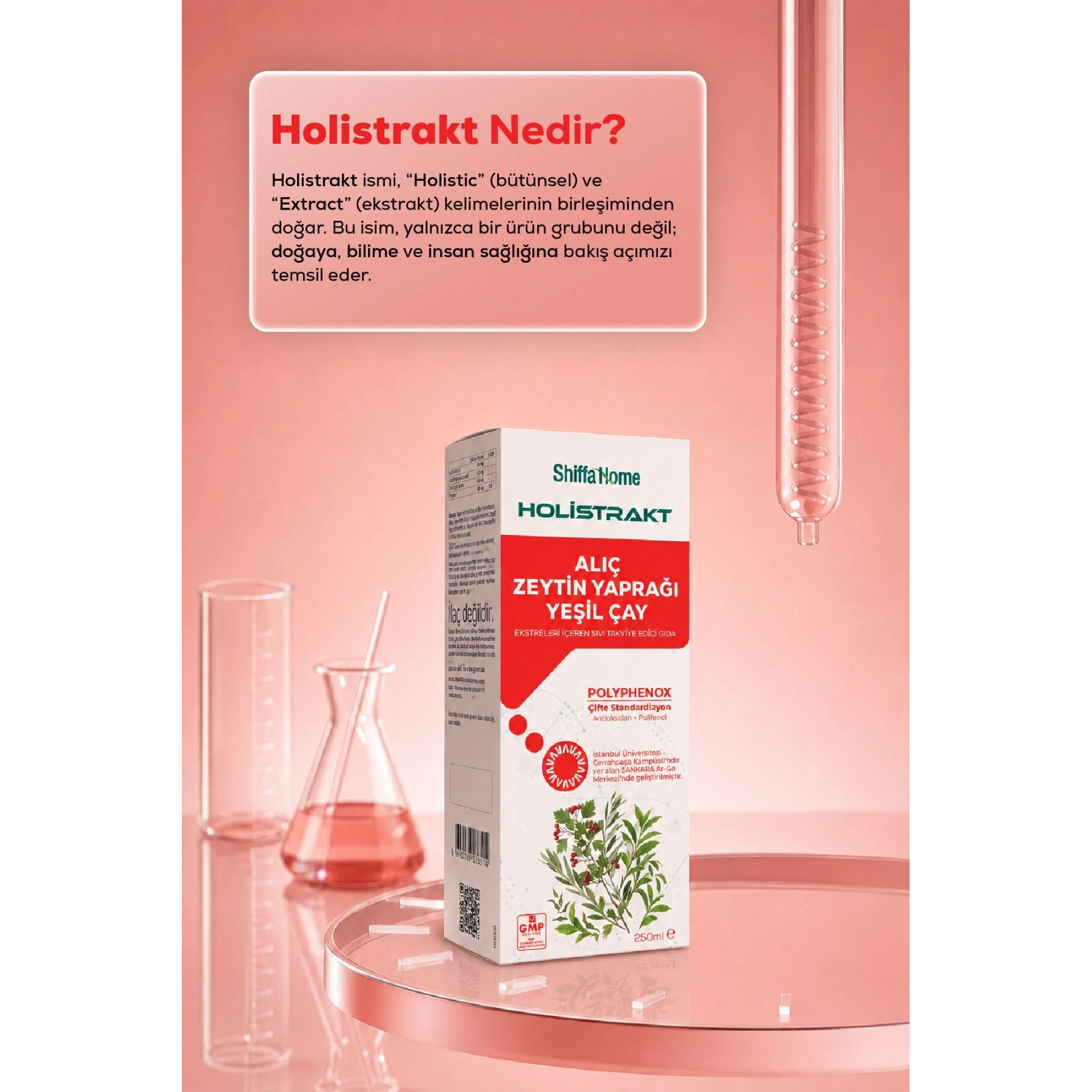 Shiffa Home Alıç, Zeytin Yaprağı ve Yeşil Çay İçeren Sıvı Ekstrakt 250 ML