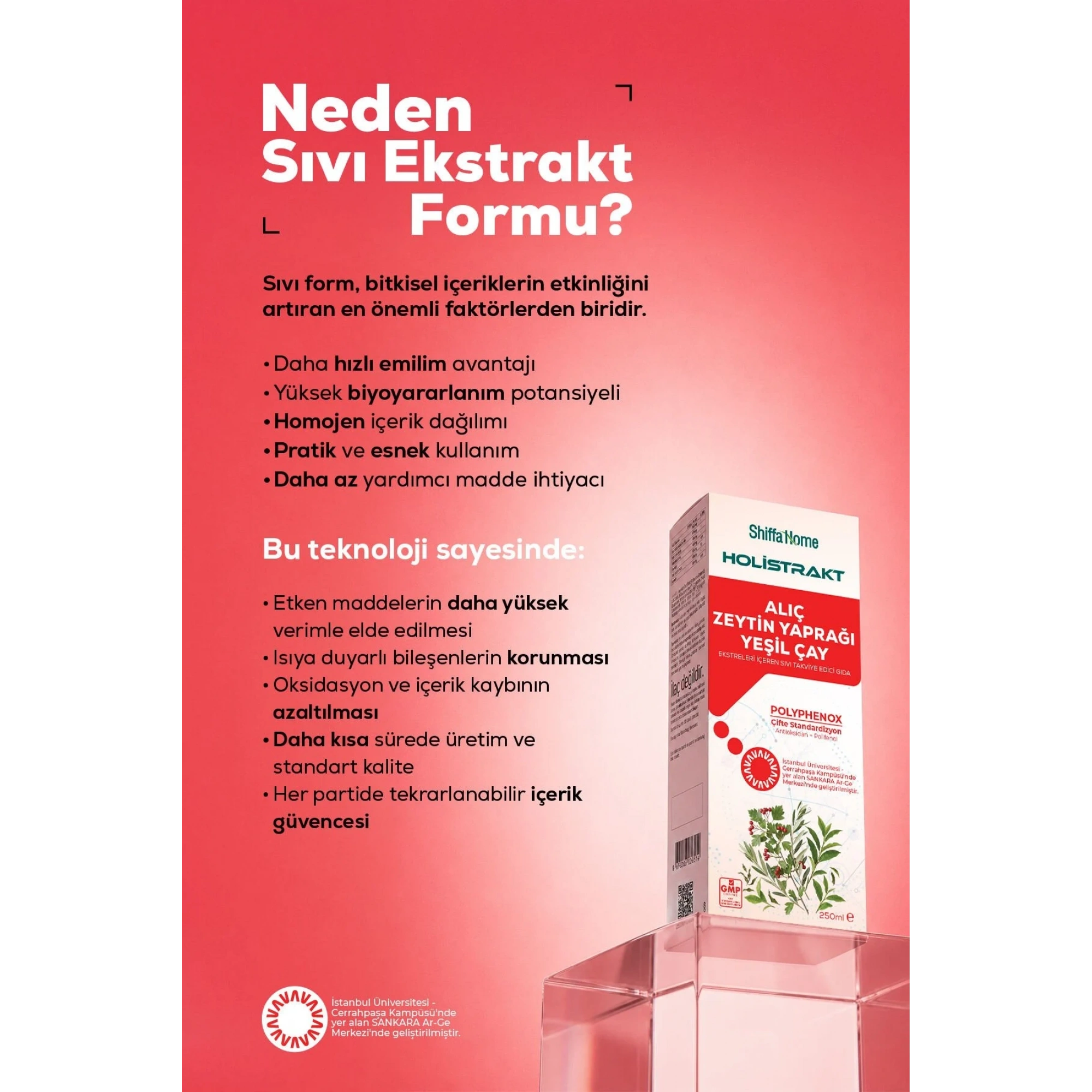 Shiffa Home Alıç, Zeytin Yaprağı ve Yeşil Çay İçeren Sıvı Ekstrakt 250 ML