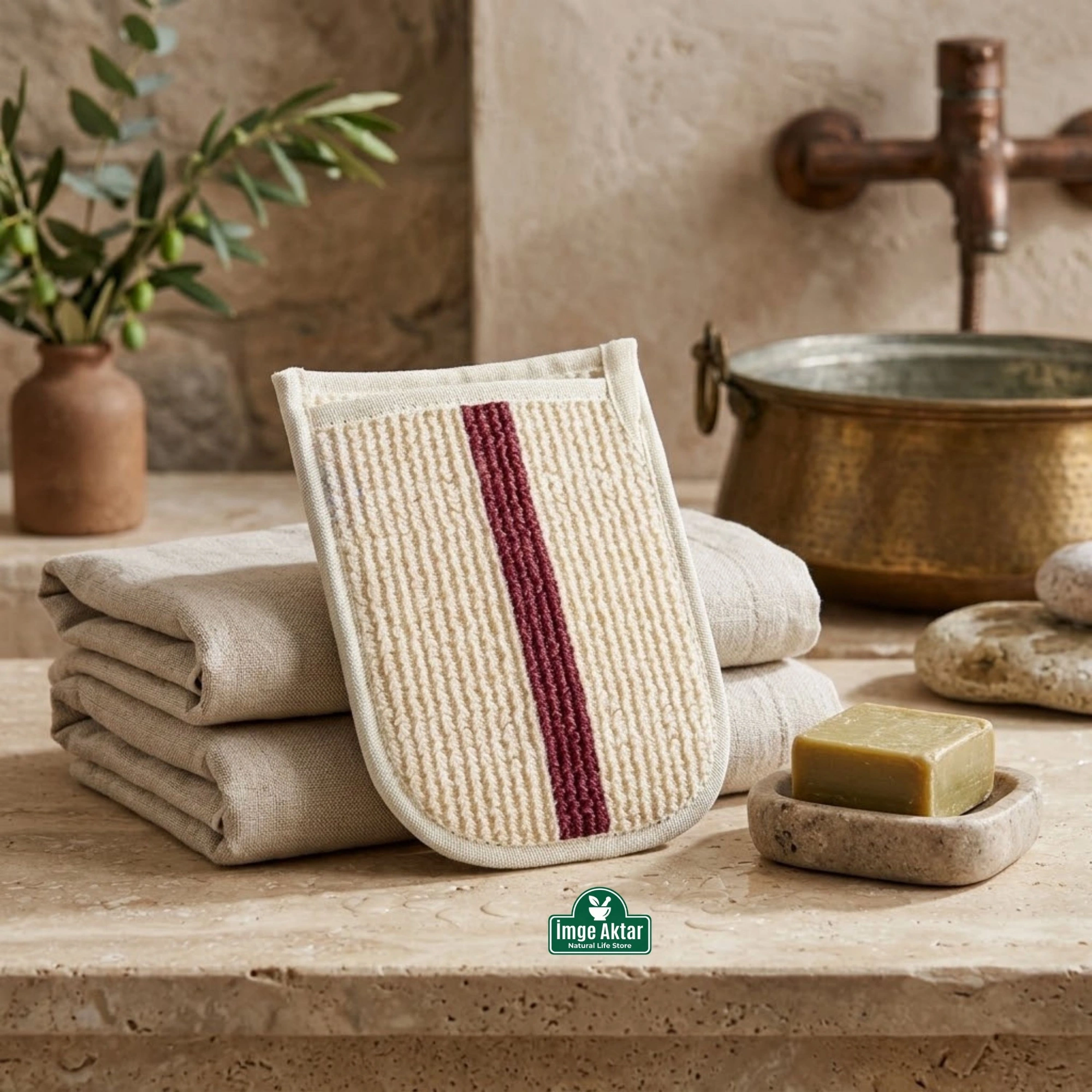 Rovin Çift Taraflı Eldiven Banyo Kesesi 24x17 Cm