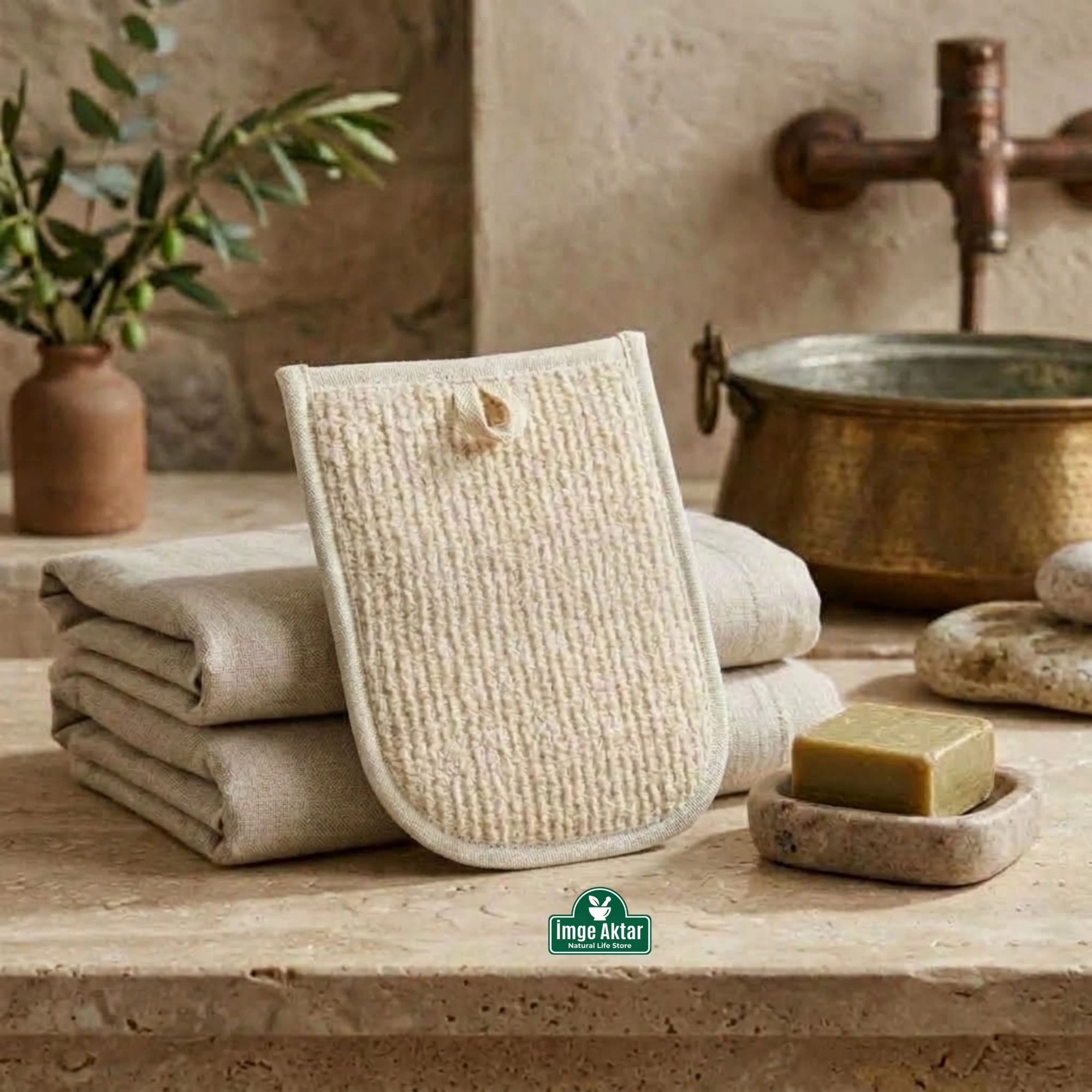 Rovin Çift Taraflı Eldiven Banyo Kesesi 24x17 Cm