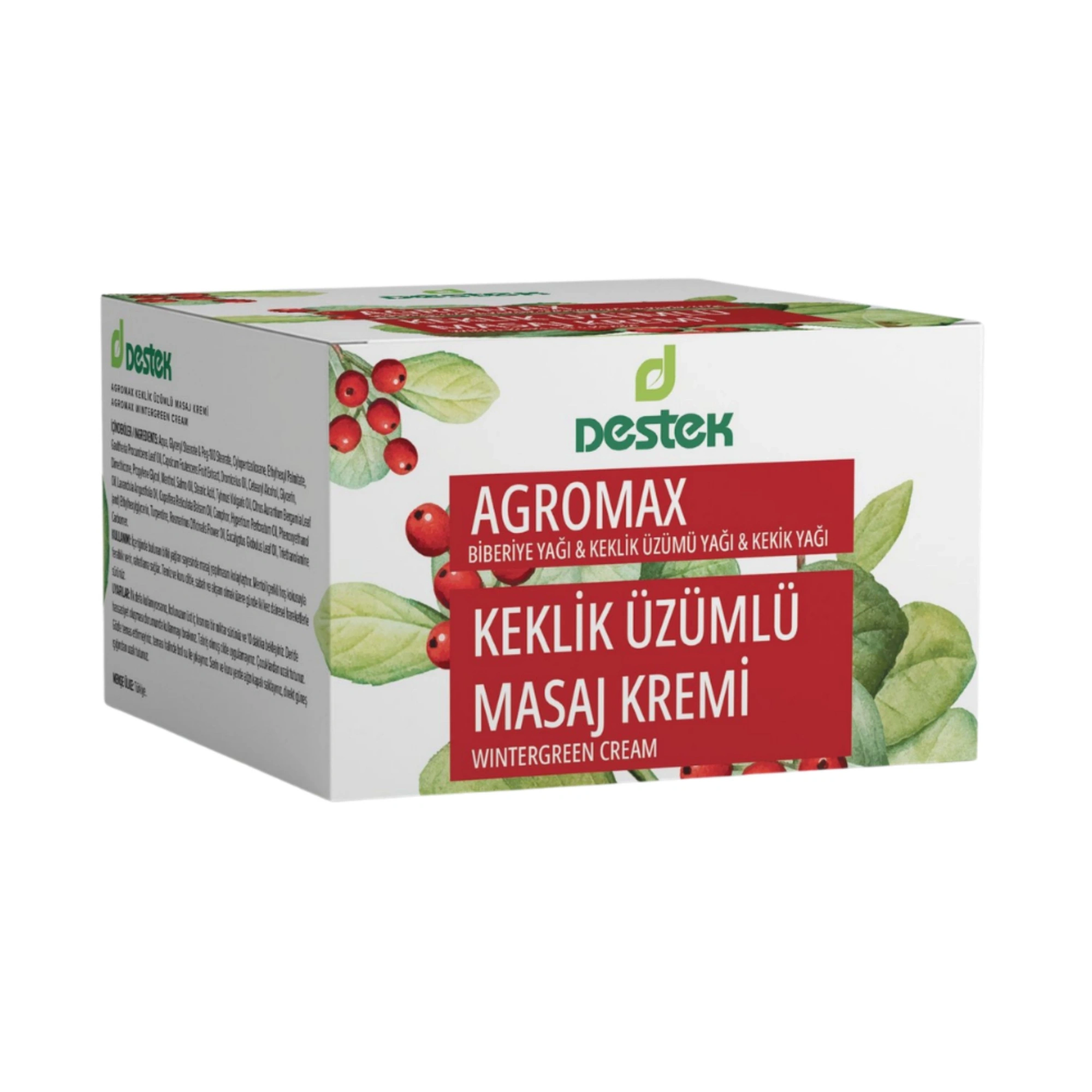 Destek Agromax Keklik Üzümlü Masaj Kremi 140g