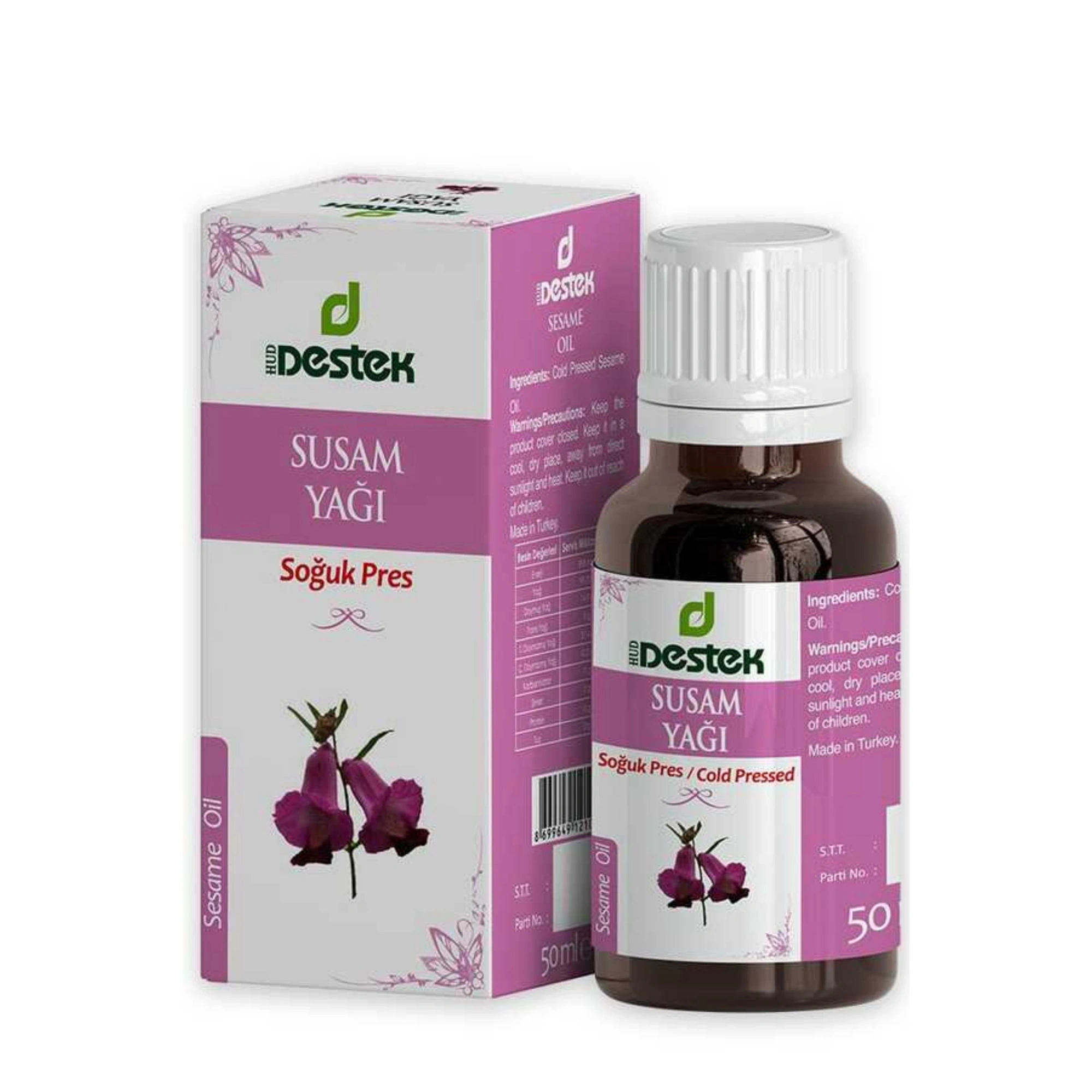 Destek Susam Yağı Soğuk Sıkım 50 Ml