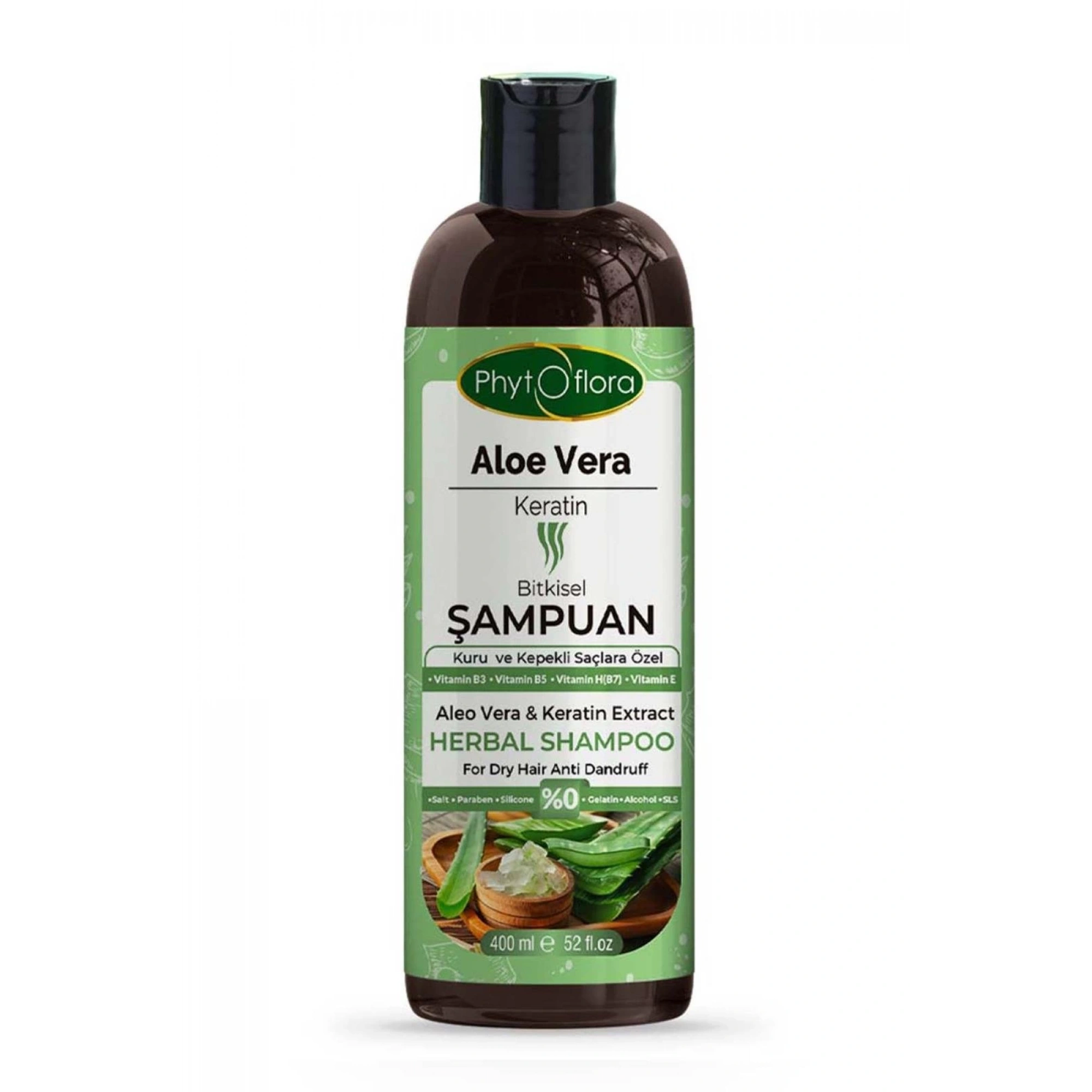Phytoflora Aloe Vera ve Keratinli Bitkisel Şampuan 400 Ml