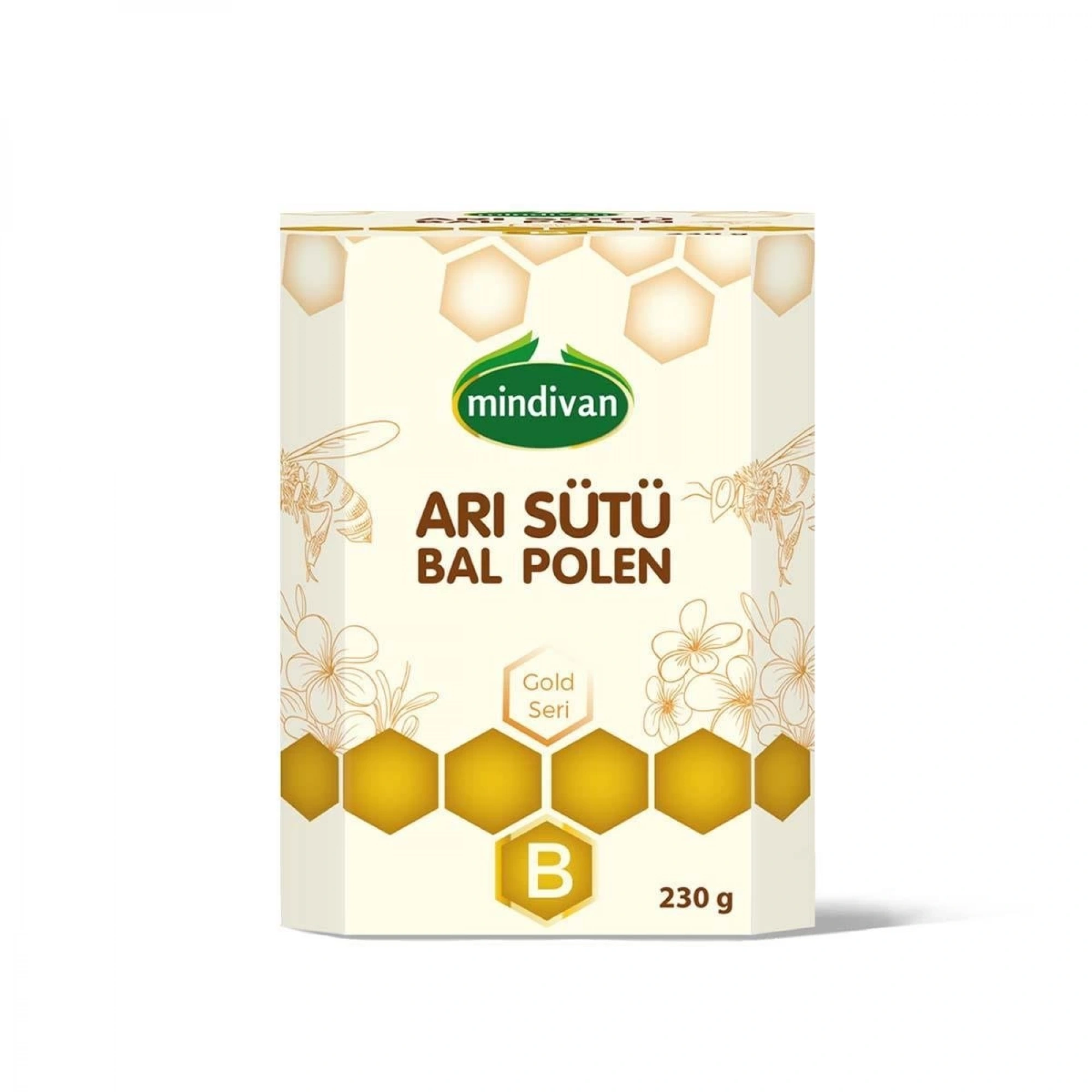 Mindivan Arı Sütü Bal Polen (Bebe) 230g