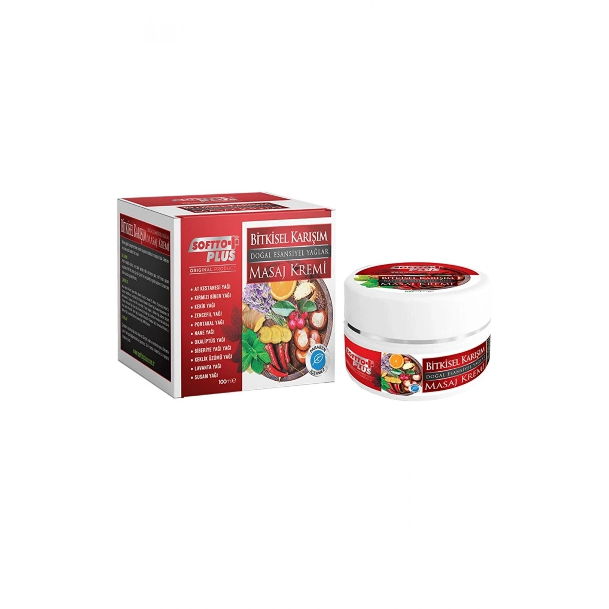 Softto Plus At Kestanesi Yağlı Bitkisel Karışımlı Masaj Kremi 100 Ml