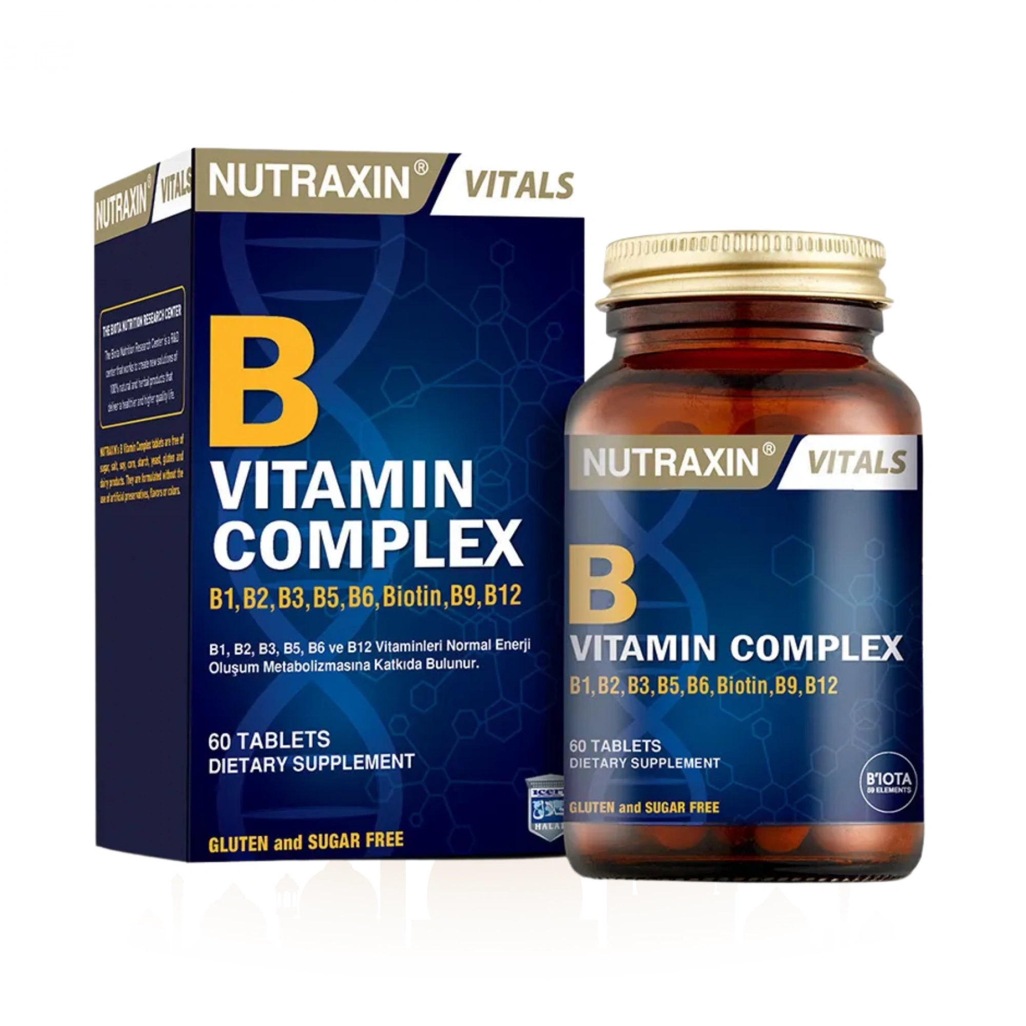 Nutraxin B Vitamin Complex - B Vitamini Takviyesi 60 Tablet